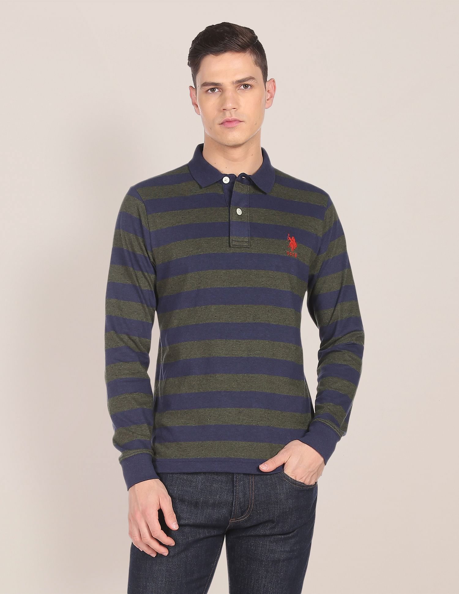 Long Sleeve Horizontal Stripe Polo Shirt – U.S. Polo Assn. India