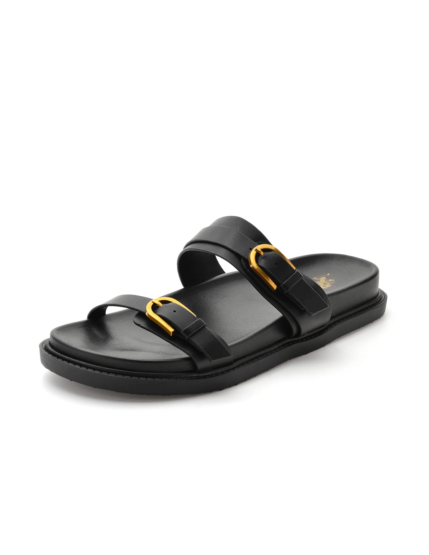 Textured Vincenza Slippers Black - U.S. Polo Assn. India | Large