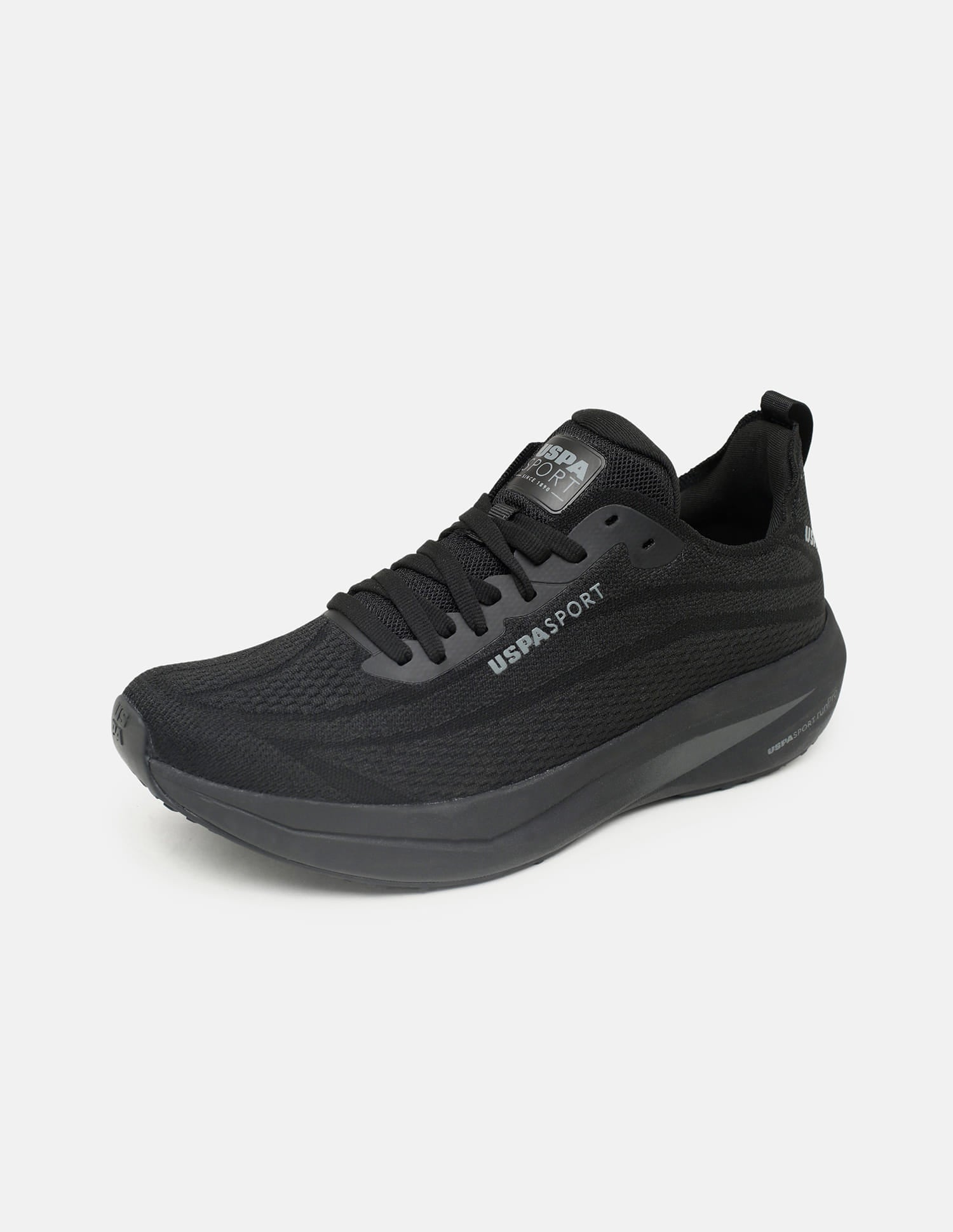 Round Toe Field Pro 4 Sneakers Black - U.S. Polo Assn. India | Large