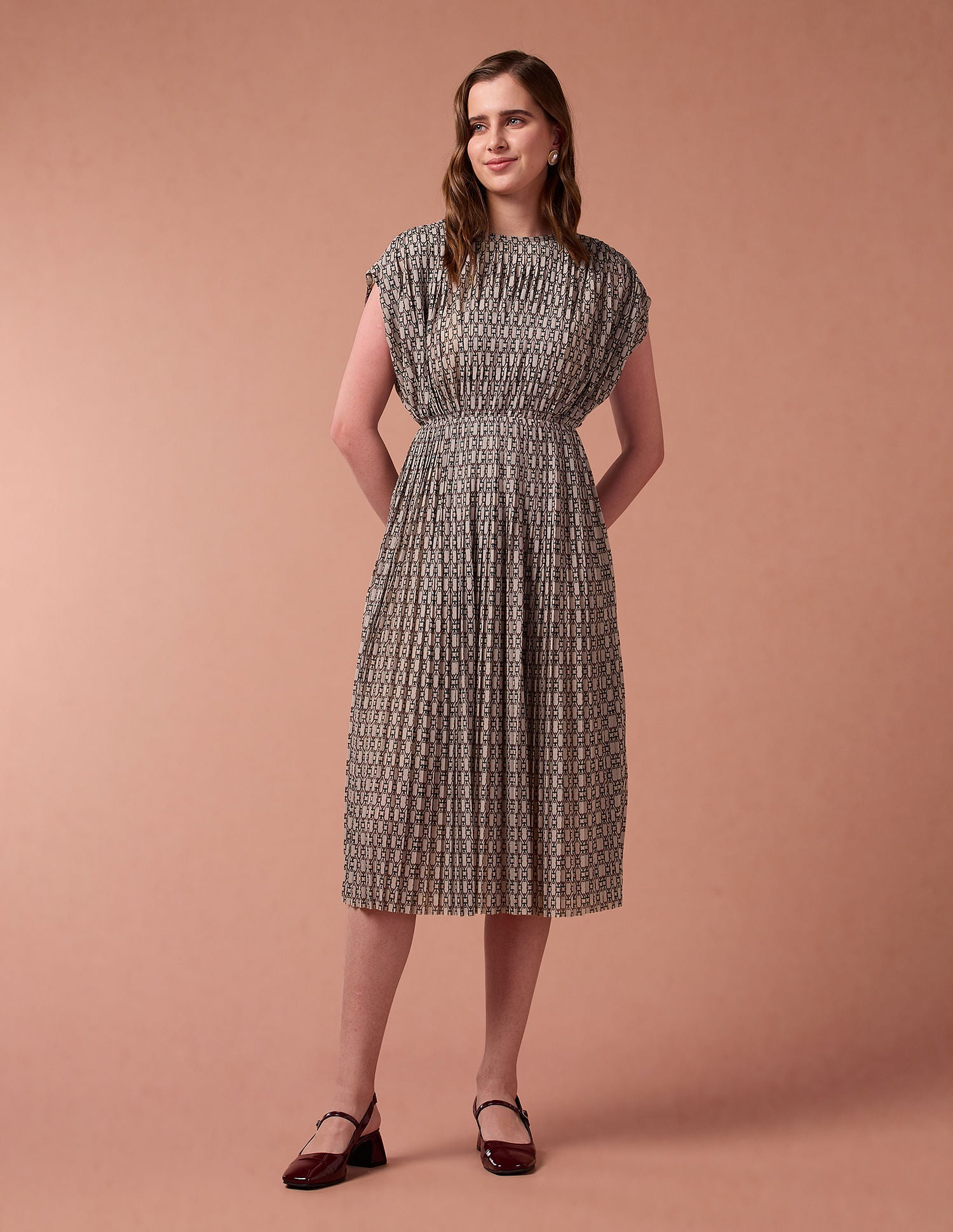 Geometric Print Net Dress Multicolour - U.S. POLO ASSN. | Large