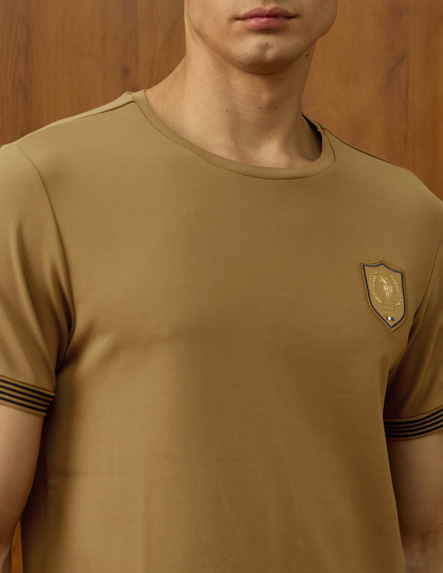 Textured Varsity Theatre T-Shirt Mustard - U.S. POLO ASSN. | Large