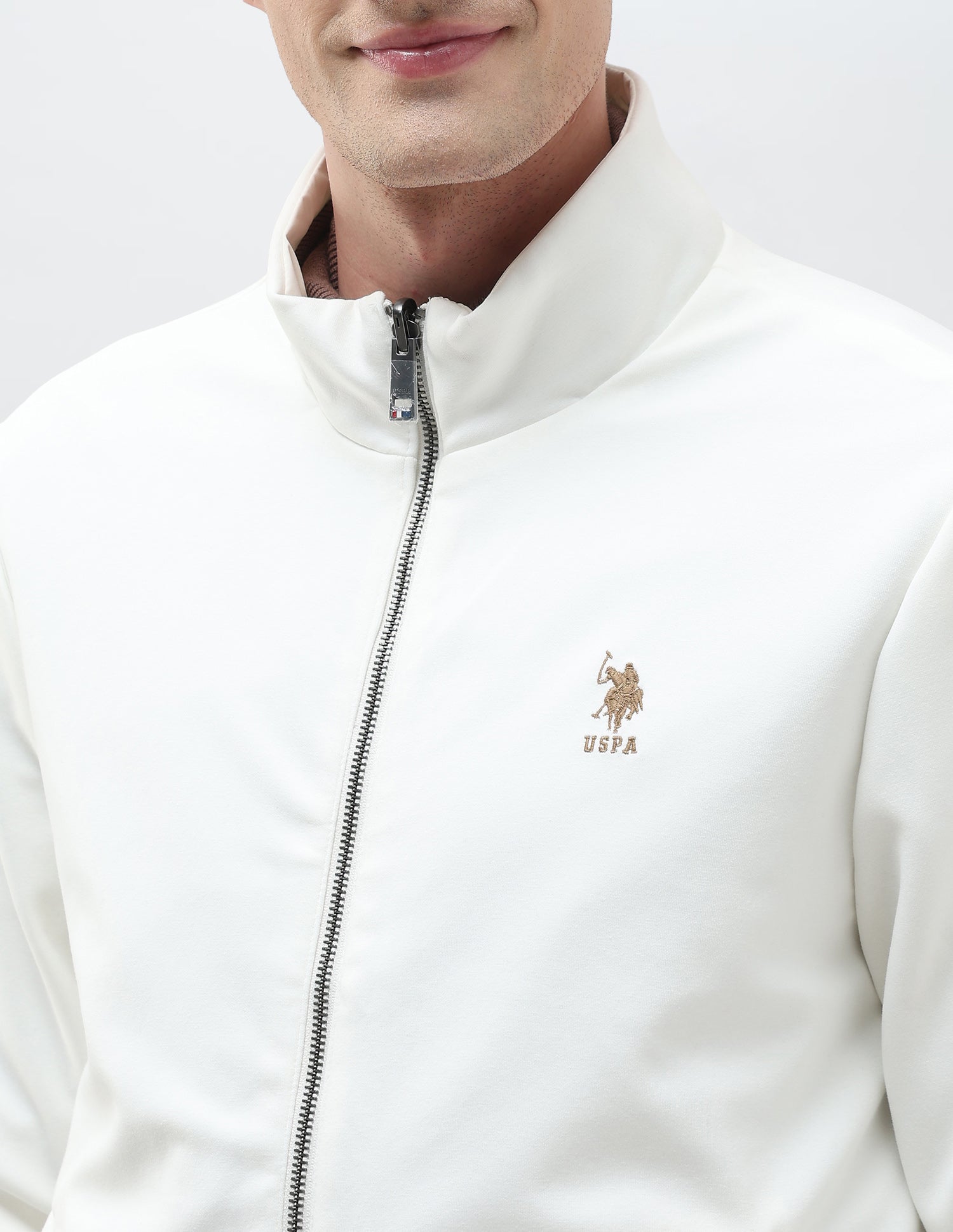 Reversible Solid Regular Fit Jacket Ecru - U.S. Polo Assn. India | Large