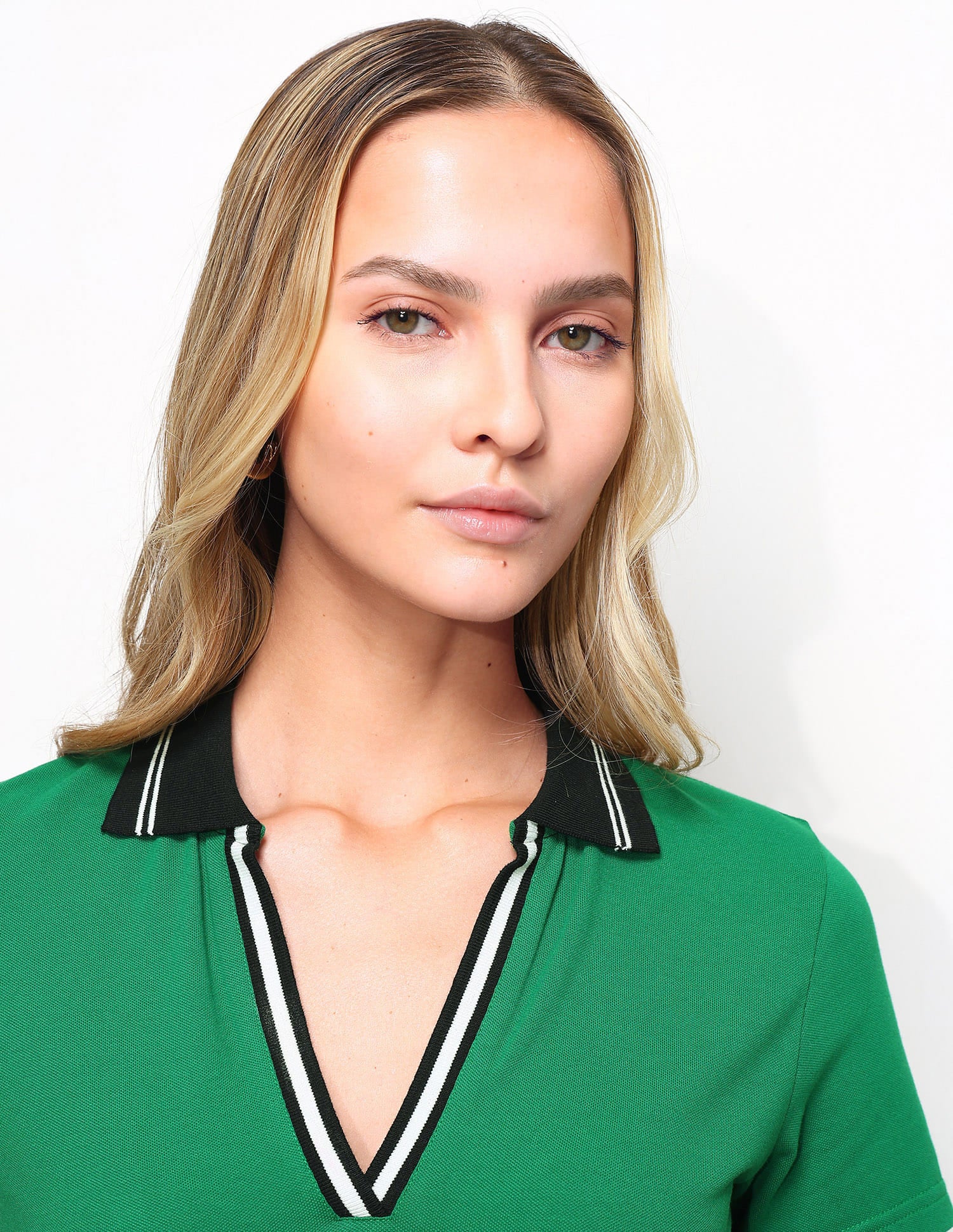 Regular Fit Contrast Collar Polo Shirt Green - U.S. Polo Assn. India | Large
