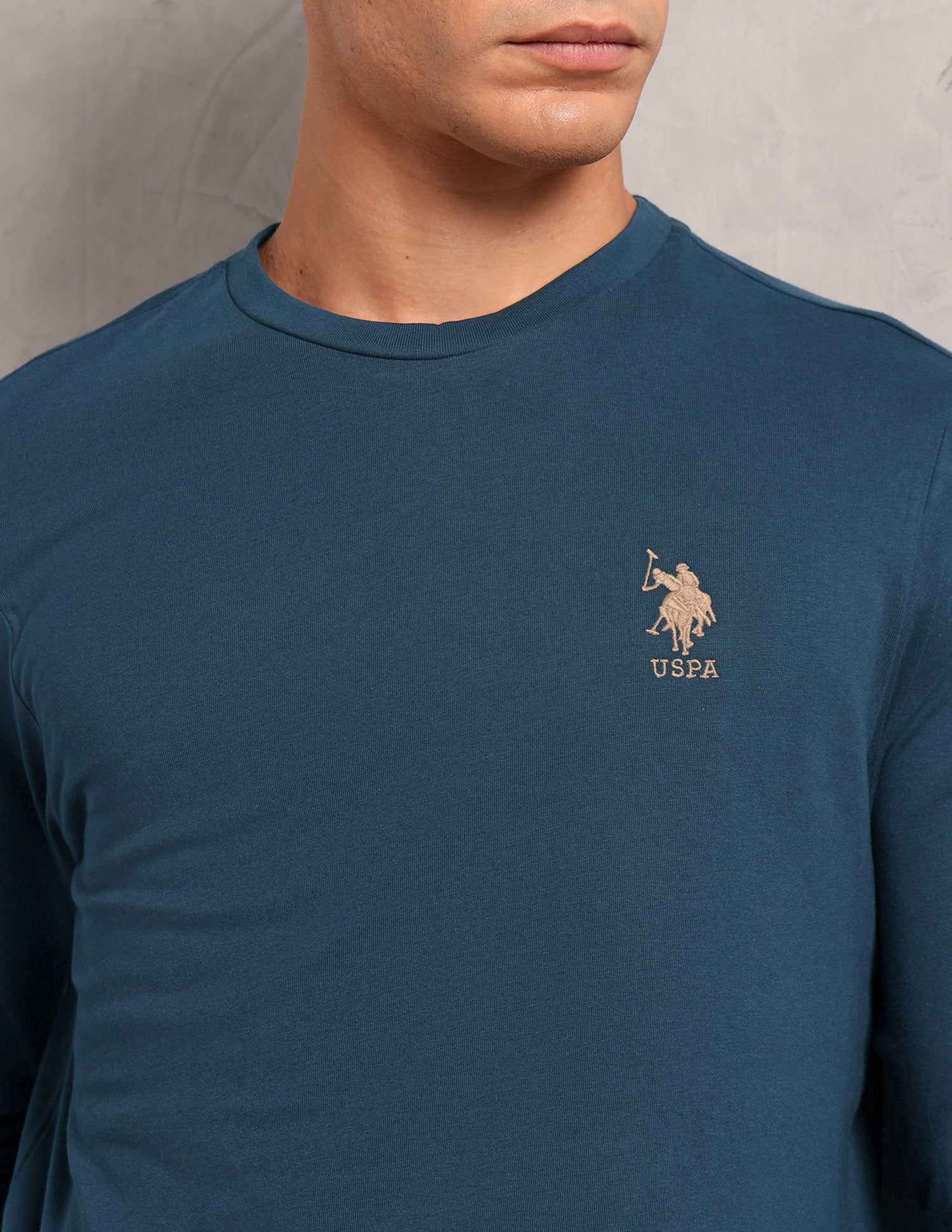 Comfort Fit Solid I693 Lounge T-Shirt - Pack Of 1 Teal - U.S. POLO ASSN. | Large