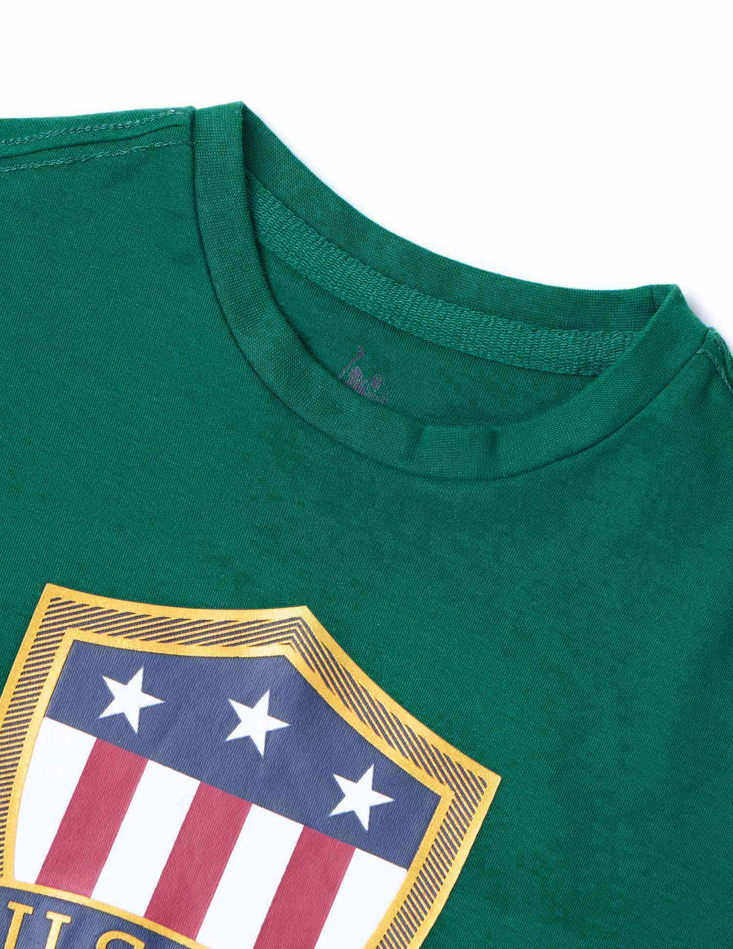 Boys Crew Neck Brand Printed T-Shirt Botanical Garden - U.S. POLO ASSN. | Large