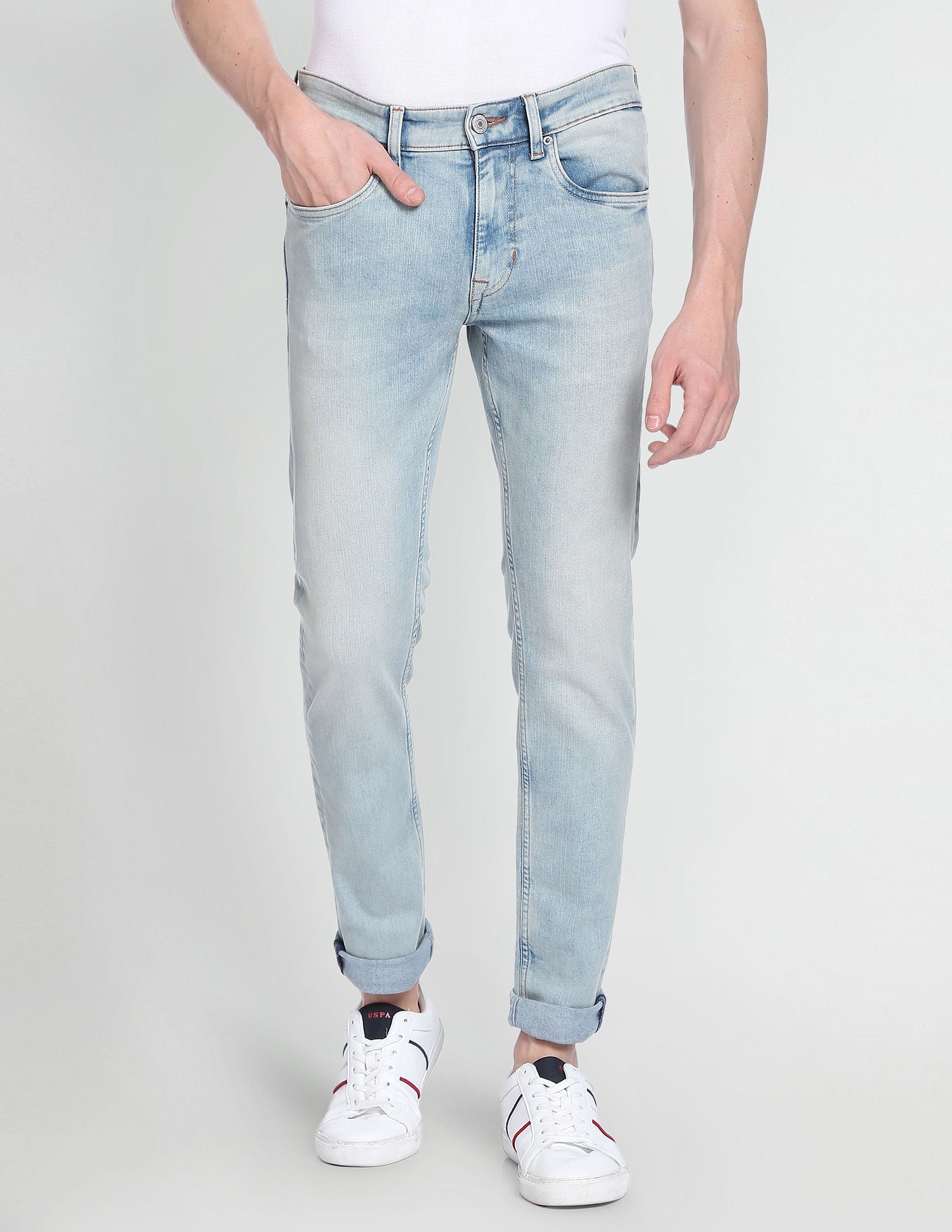 Regallo Skinny Authentic Jeans Light Blue - U.S. Polo Assn. India | Large