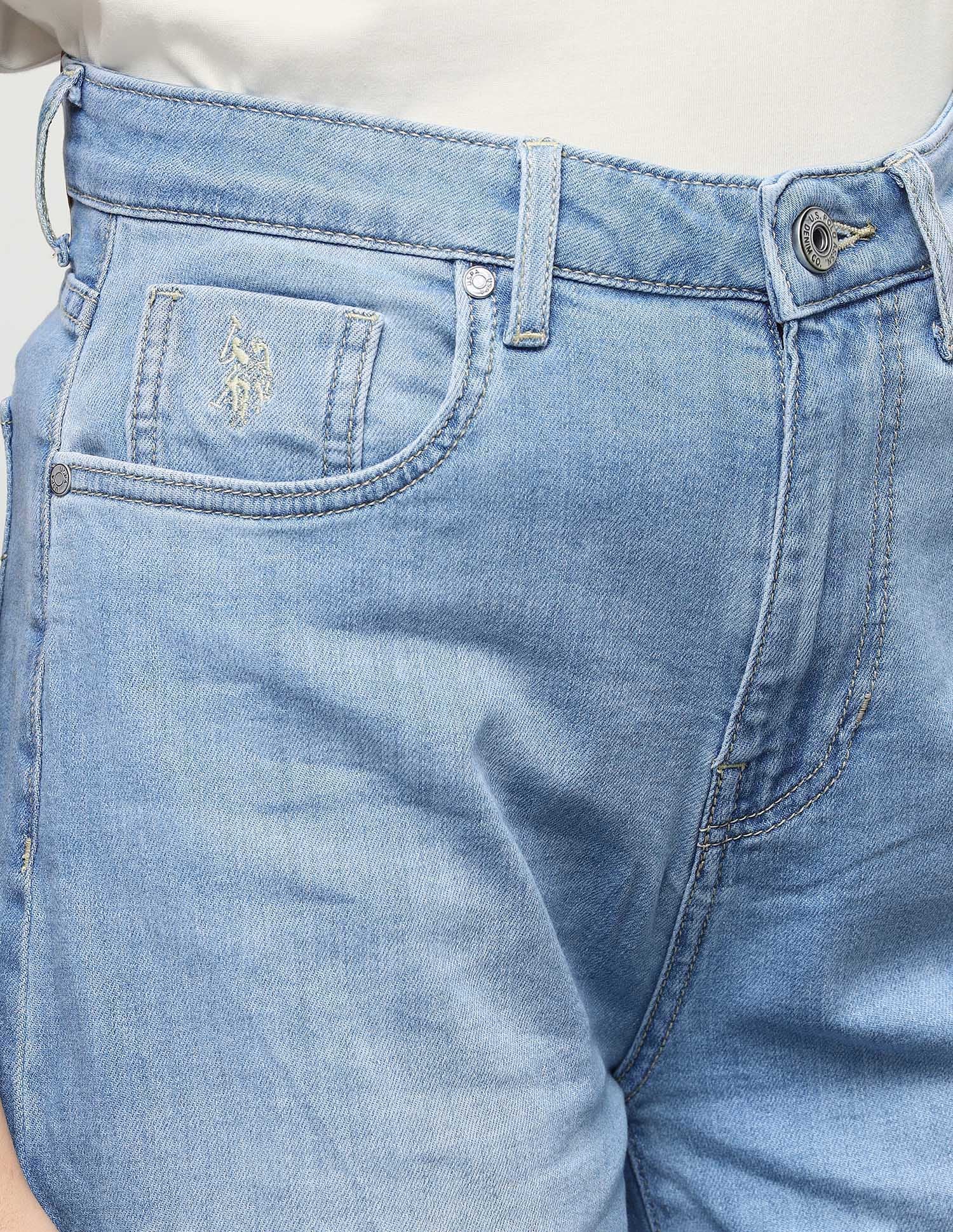 Ultra Wideleg Fit Blue Jeans Blue - U.S. Polo Assn. India | Large