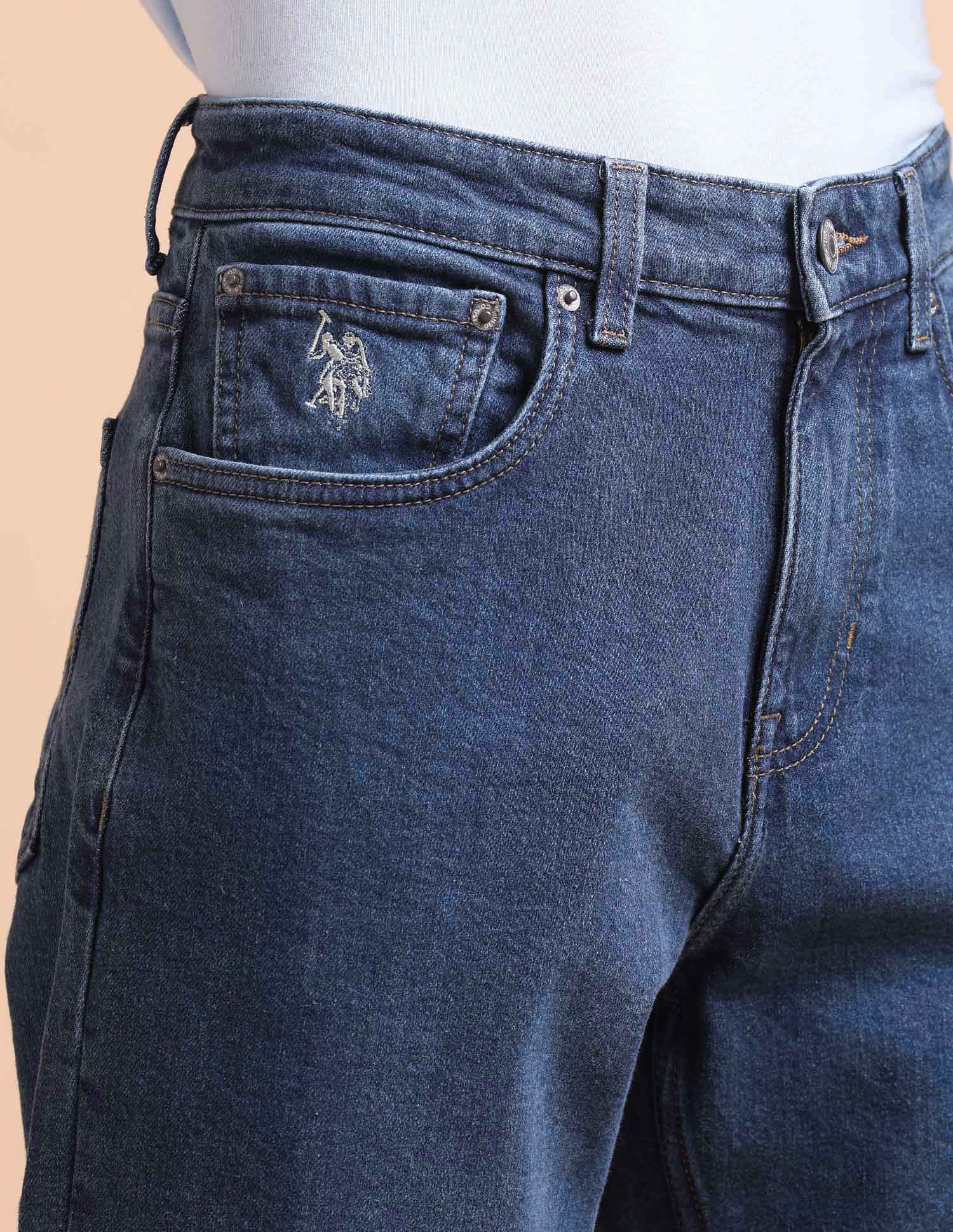 Shawn Relaxed Fit Blue Jeans Blue - U.S. POLO ASSN. | Large