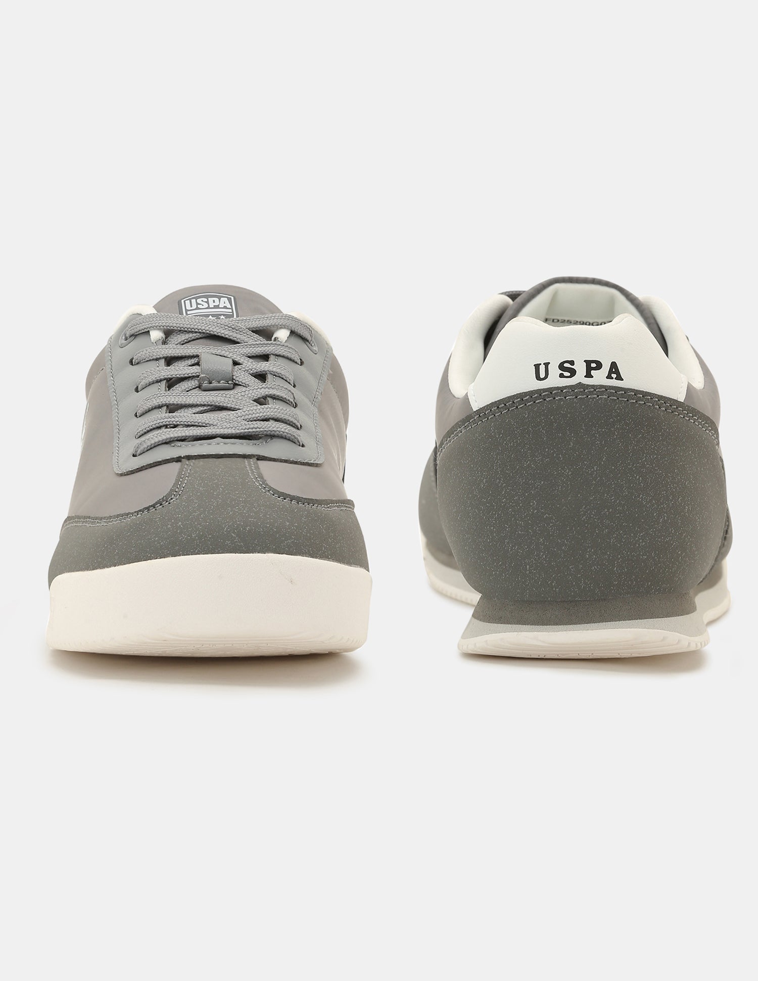 Men Solid Treviri Sneakers Grey - U.S. Polo Assn. India | Large