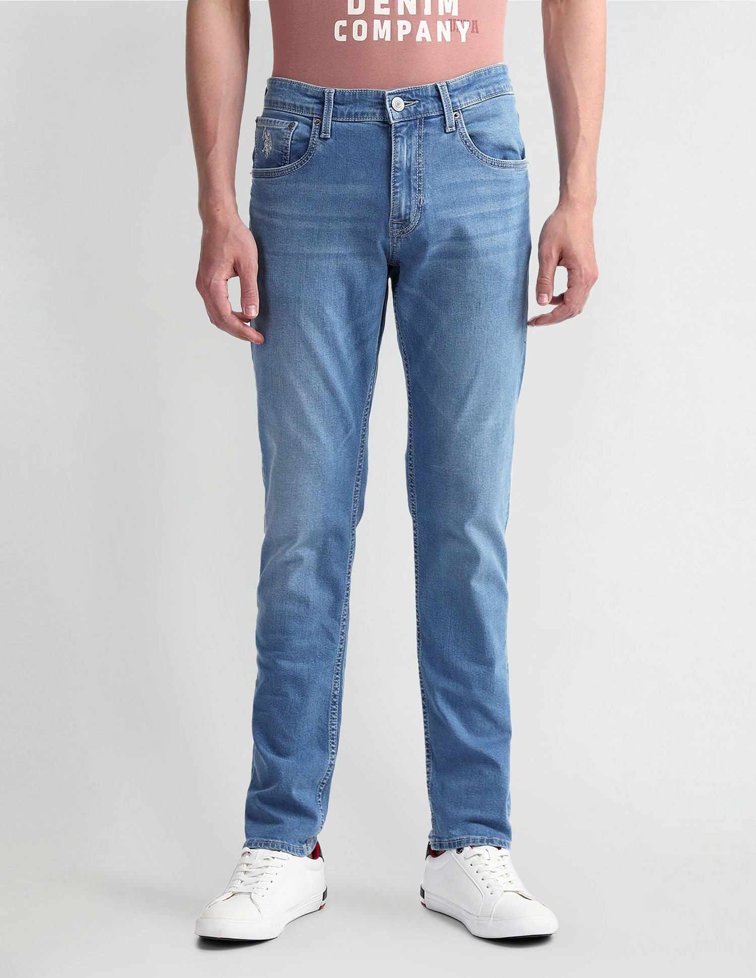 Brandon Slim Fit Blue Jeans Blue - U.S. Polo Assn. India | Large