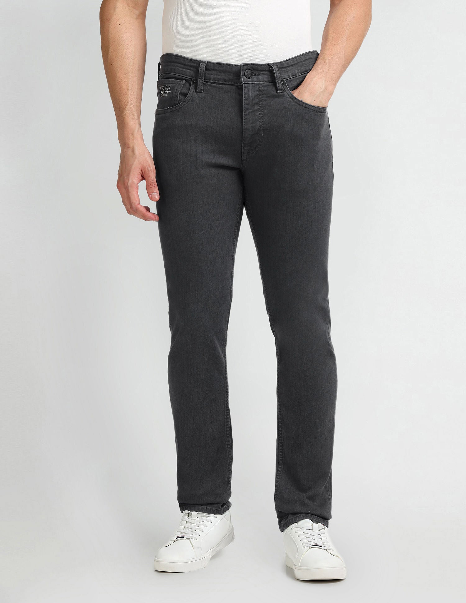 Brandon Slim Tapered Black Jeans Black - U.S. Polo Assn. India | Large