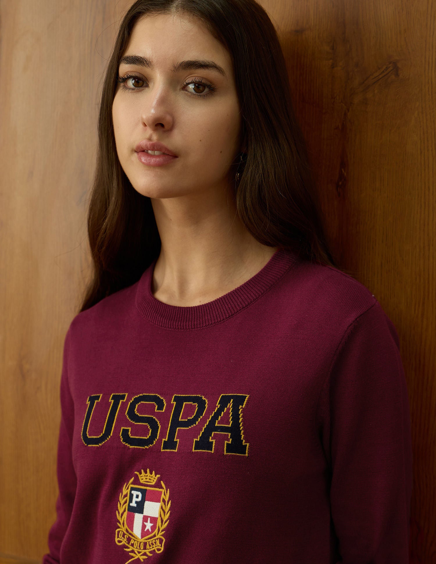 Brand Printed Regular Fit Sweater Purple - U.S. POLO ASSN. | Large