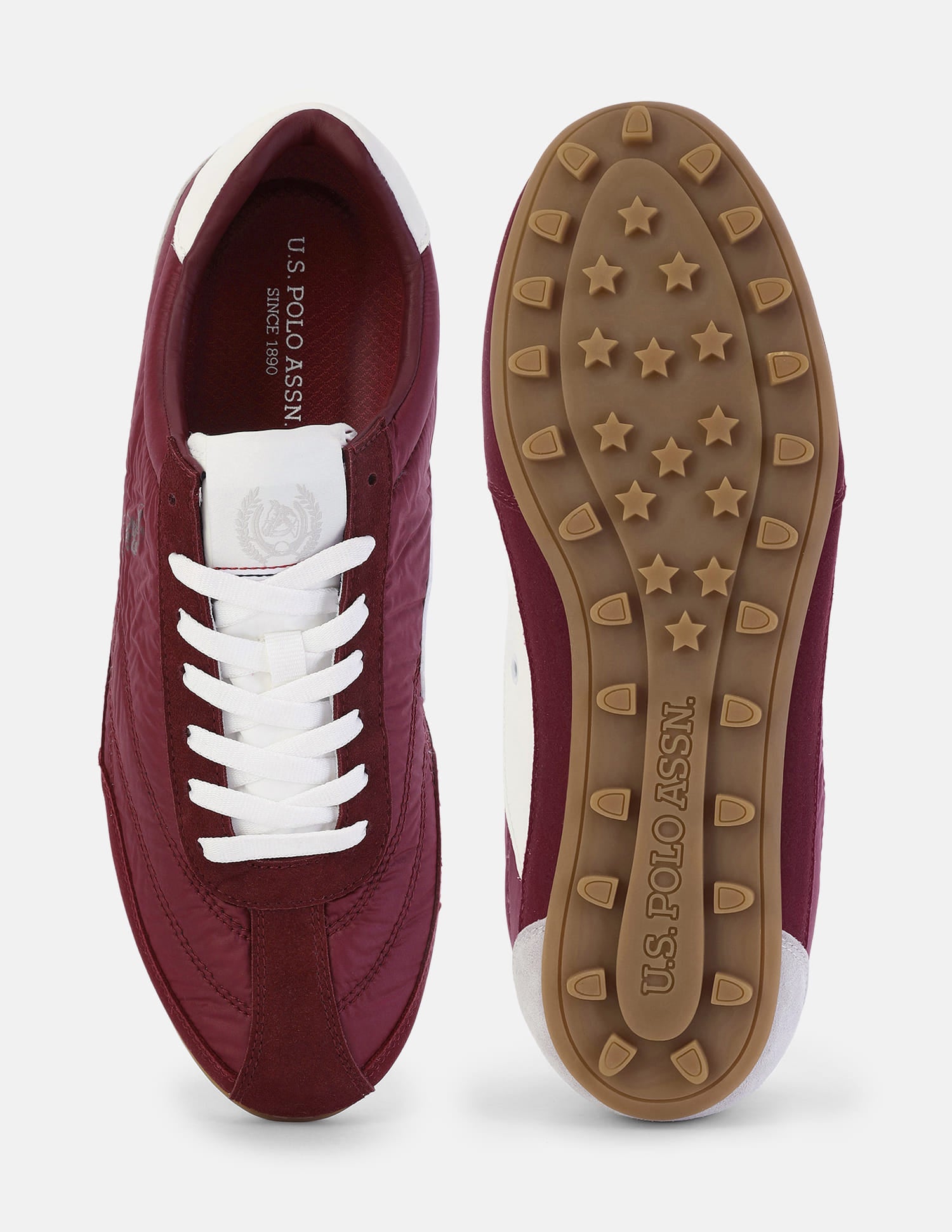 Colour Blocked Turf Pro Sneakers Burgundy - U.S. Polo Assn. India | Large