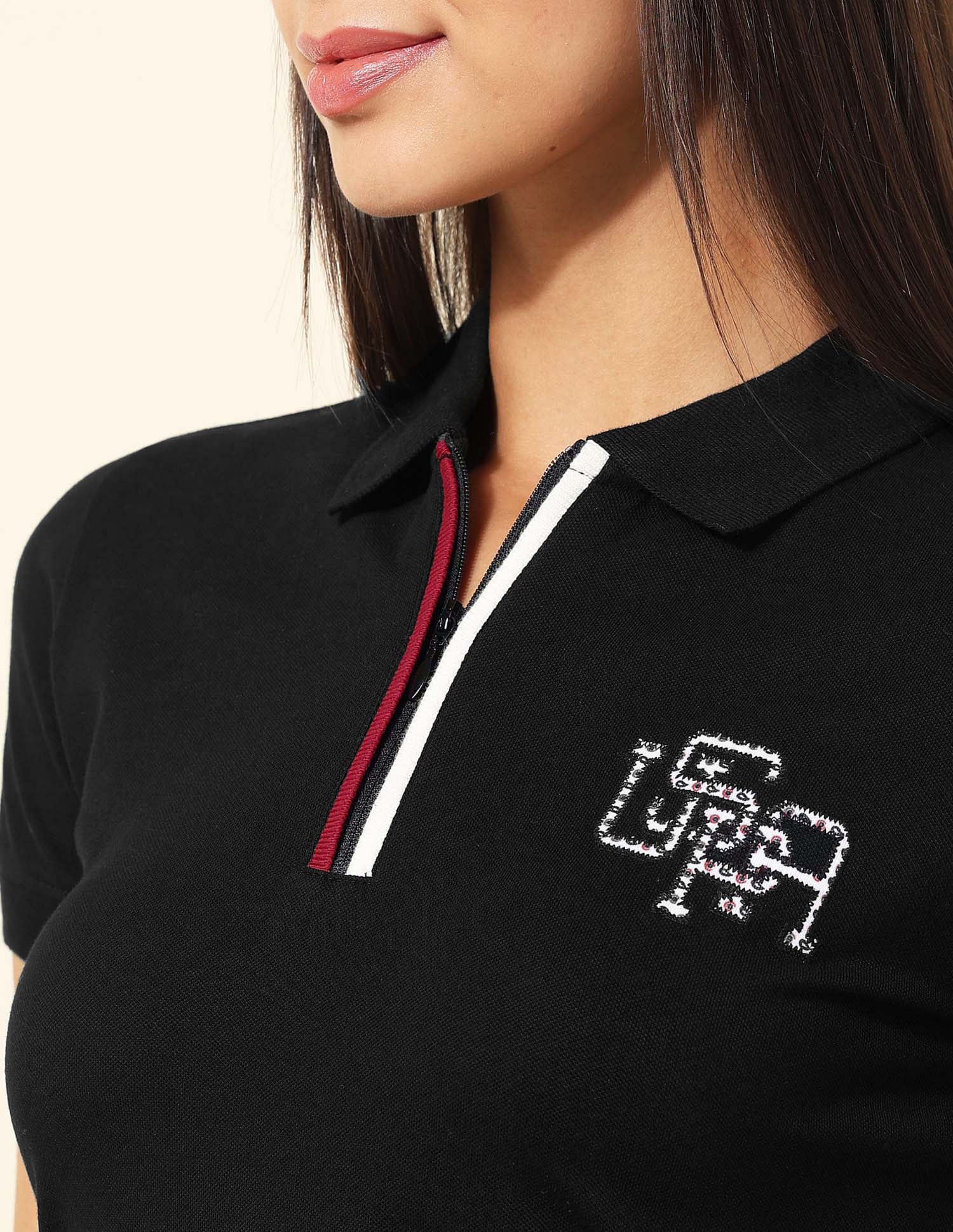 Regular Fit Solid Polo Shirt Black - U.S. POLO ASSN. | Large
