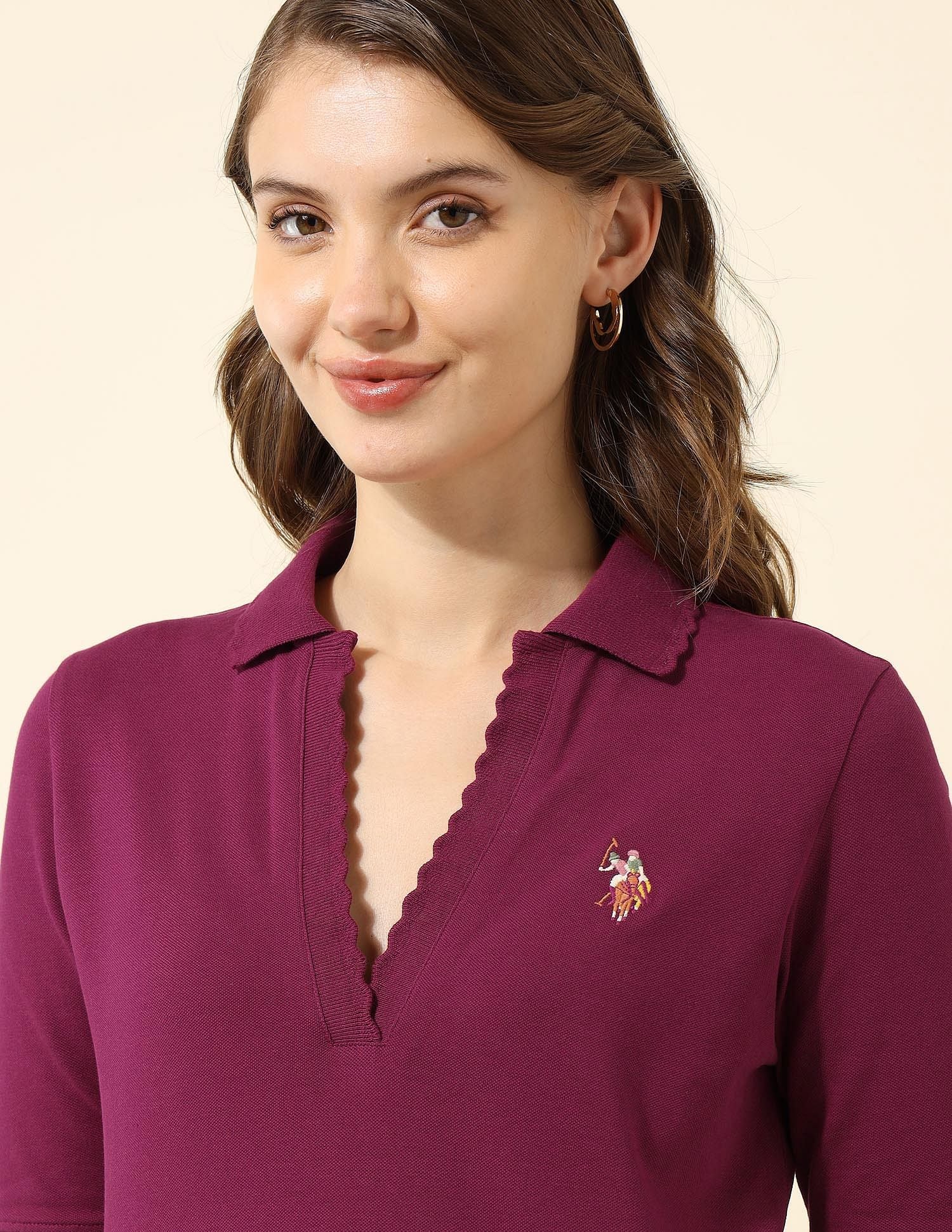 Regular Fit Polo Shirt Wine - U.S. Polo Assn. India | Large