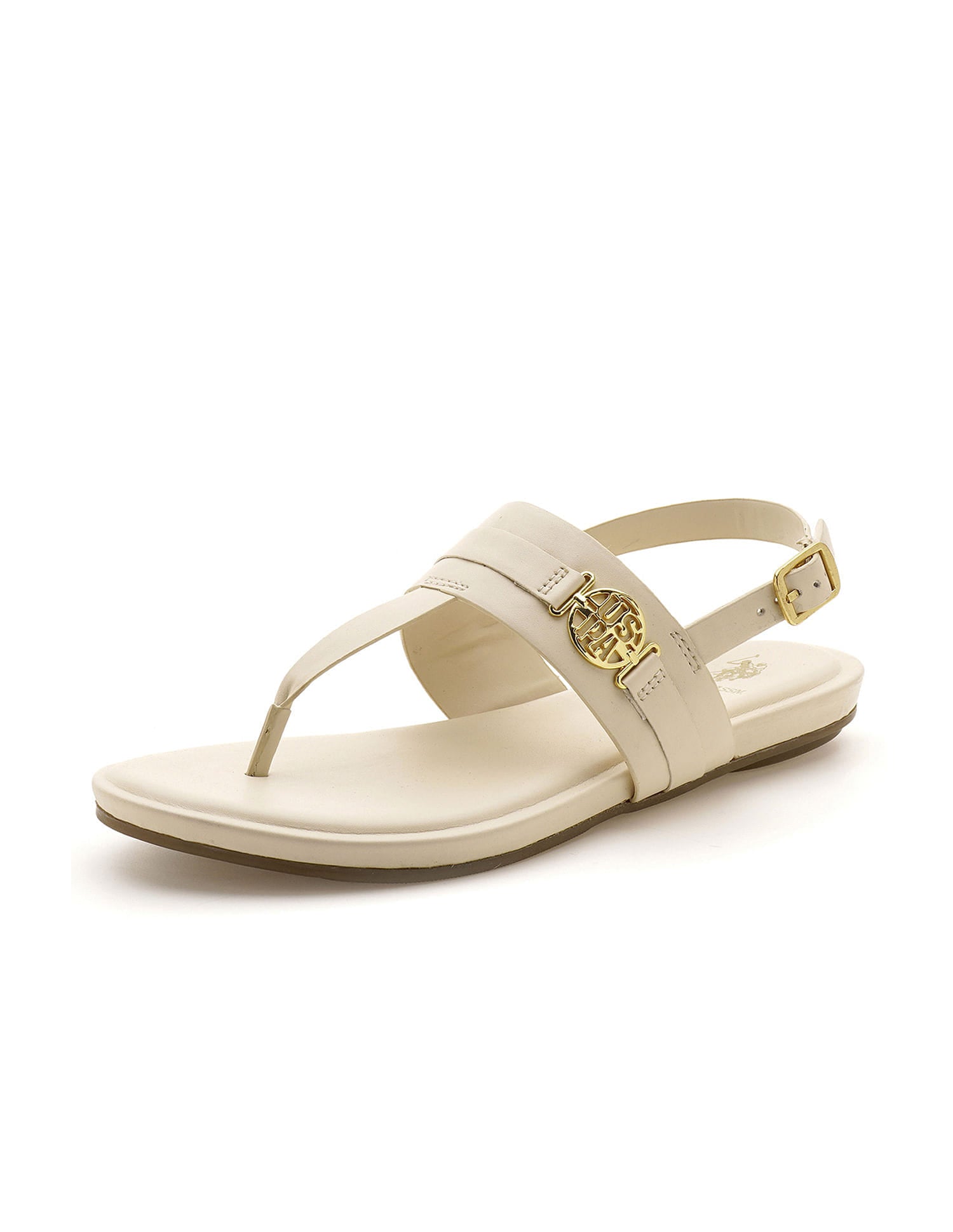 Ivy Beige Lightweight Footbed Flats Beige - U.S. Polo Assn. India | Large