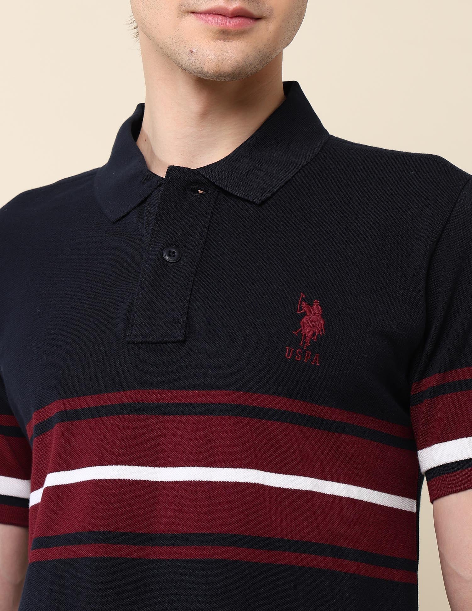 Colourblocked Classic Polo Shirt Navy - U.S. POLO ASSN. | Large