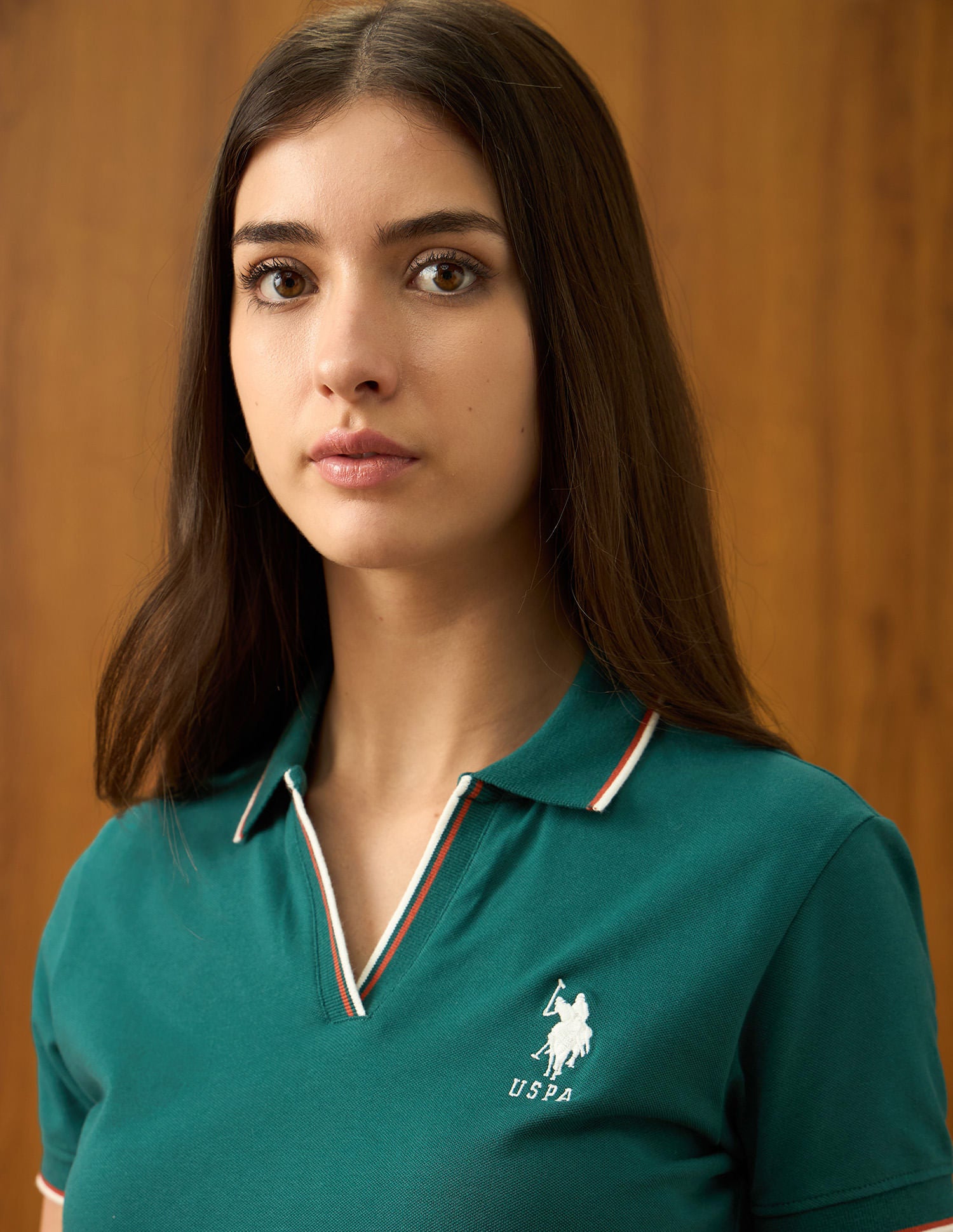 Solid Regular Fit Polo Shirt Dark. Green - U.S. POLO ASSN. | Large