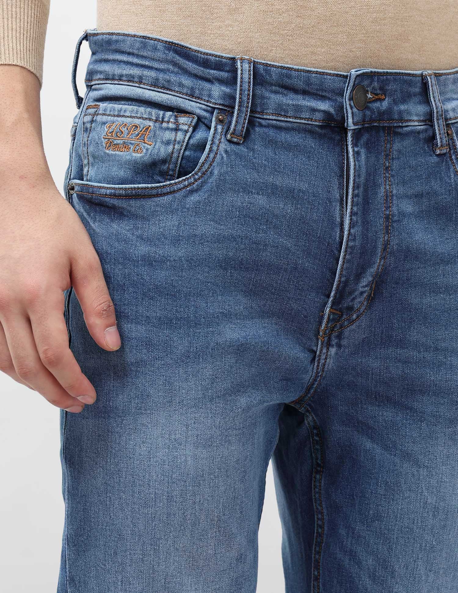 Harold Slim Straight Fit Blue Jeans Indigo - U.S. Polo Assn. India | Large