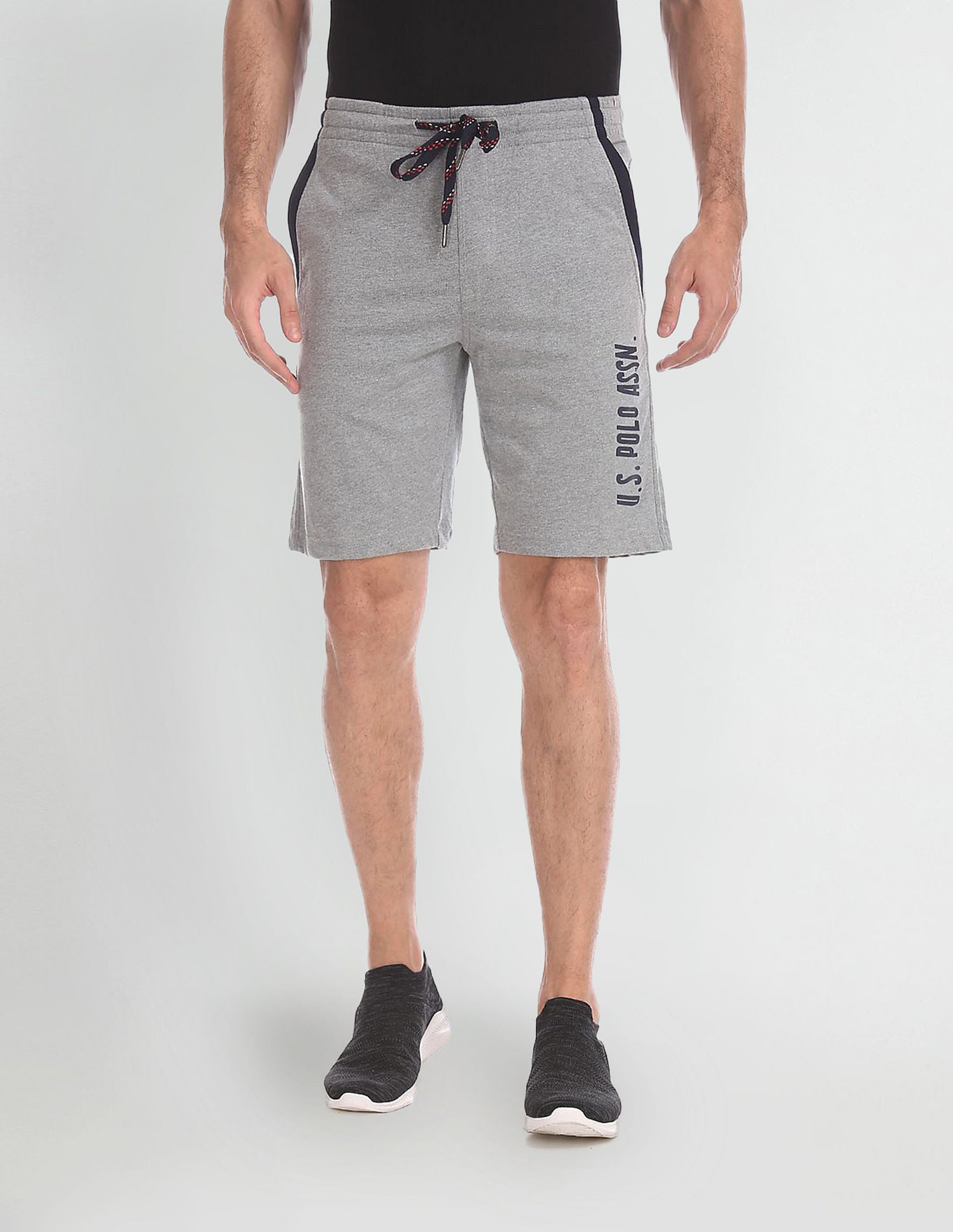 Comfort Fit Cotton Polyester I668 Shorts - Pack Of 1 Grey - U.S. POLO ASSN. | Large