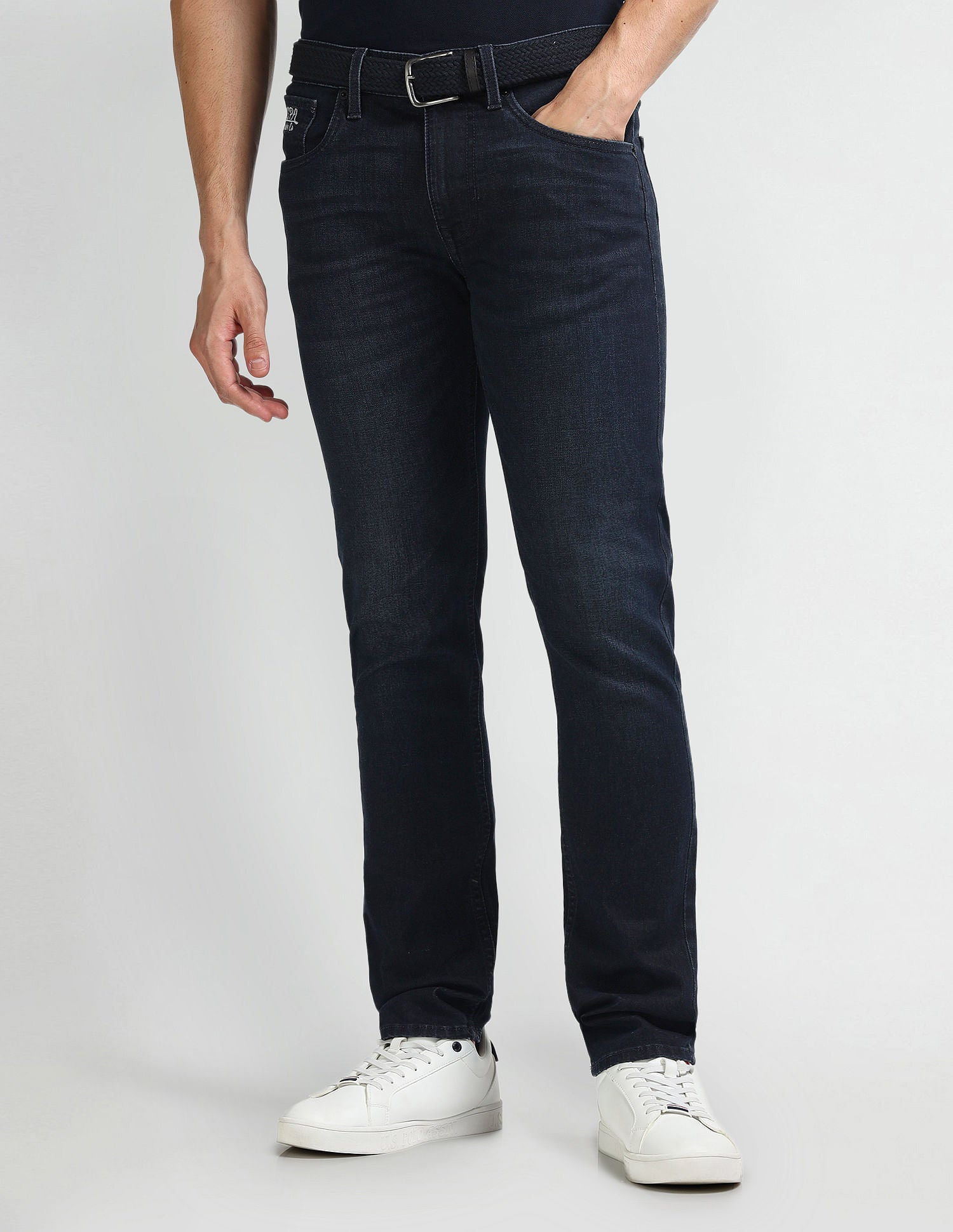 Regallo Skinny Fit Blue Jeans NAVY BLUE - U.S. Polo Assn. India | Large