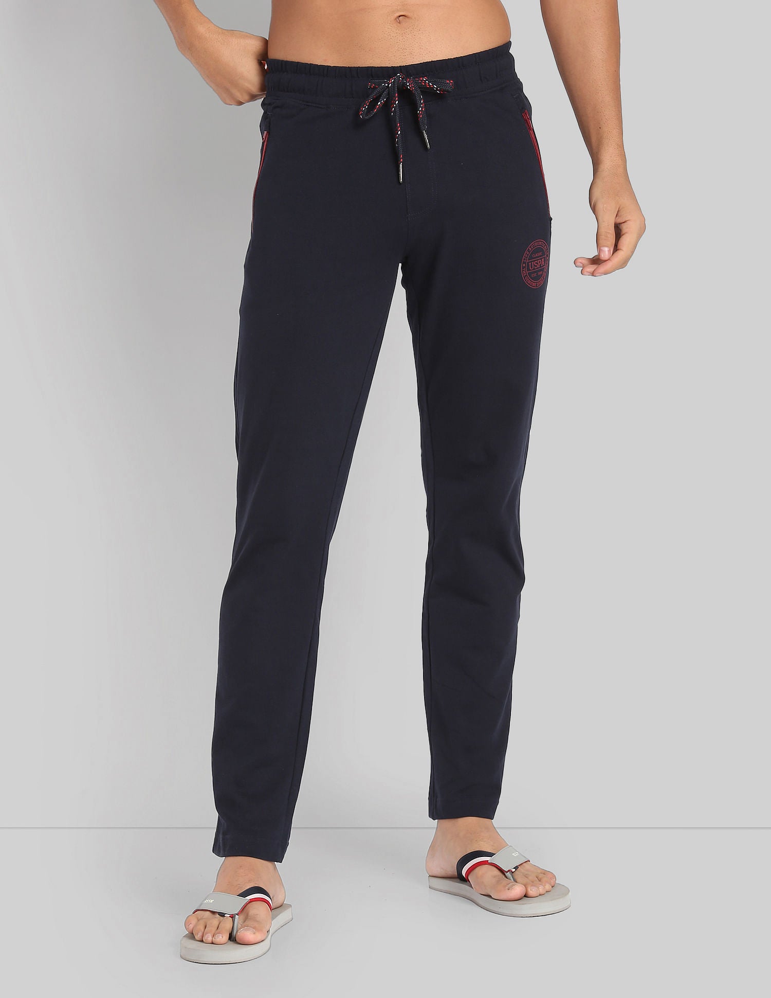 Logo Comfort Fit I671 Lounge Track Pants - Pack Of 1 Navy - U.S. POLO ASSN. | Large