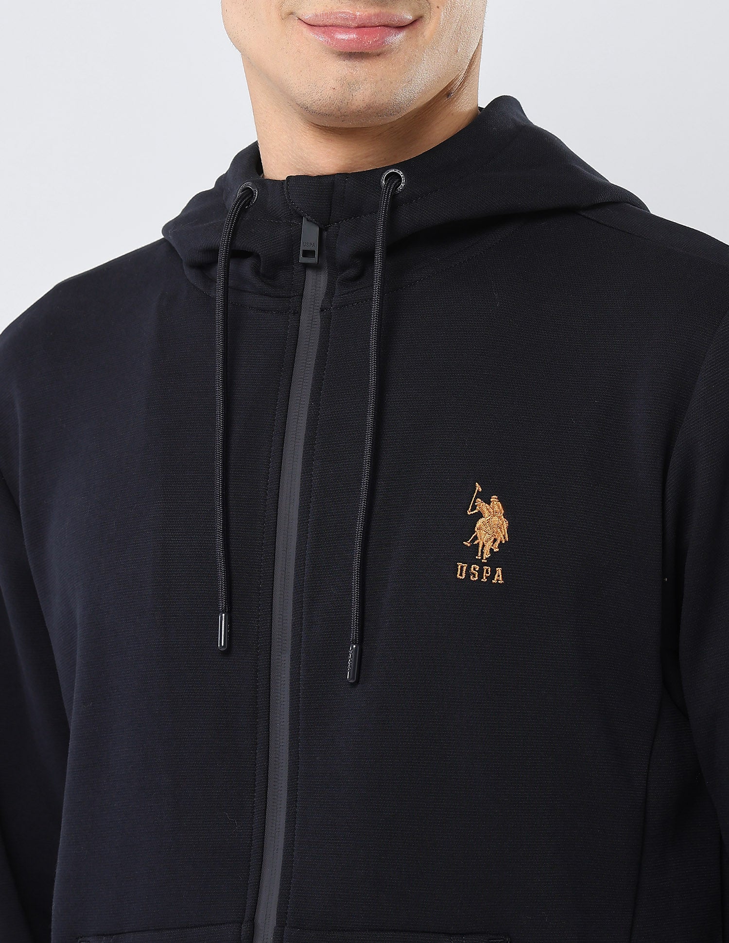 Solid Regular Fit Sweatshirt Navy - U.S. POLO ASSN. | Large