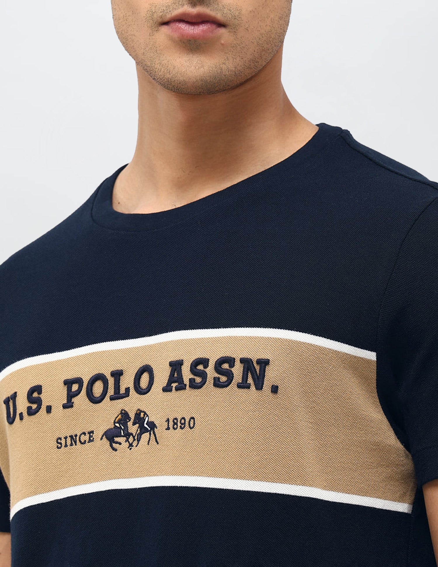 Brand Embroidered Regular Fit T-Shirt Navy - U.S. POLO ASSN. | Large