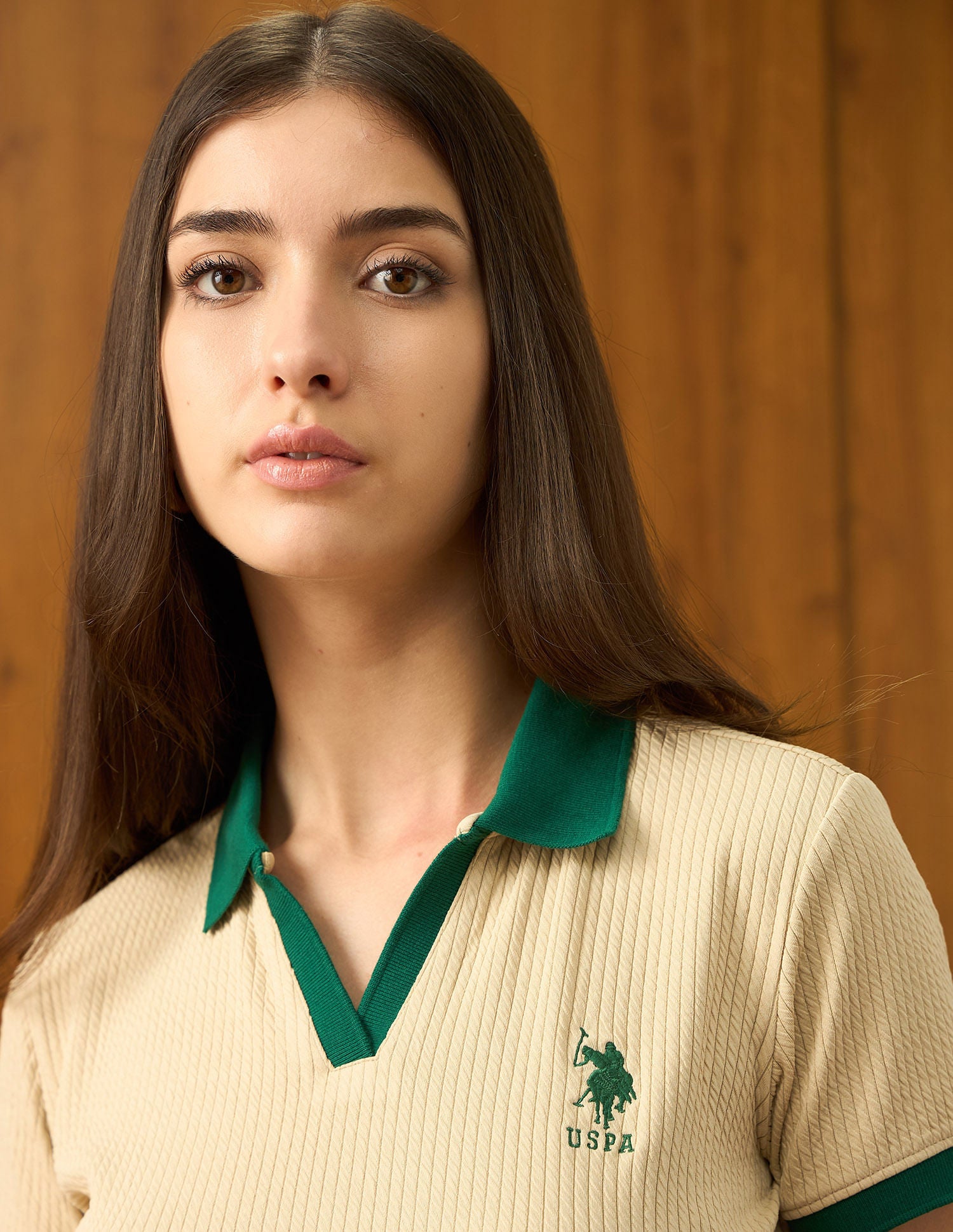 Textured Regular Fit Polo Shirt Ecru - U.S. POLO ASSN. | Large