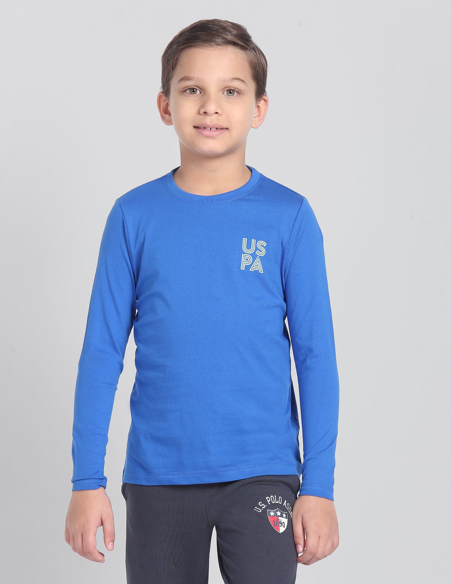 Cotton OKE02 Lounge T-Shirt - Pack Of 1 Blue - U.S. POLO ASSN. | Large