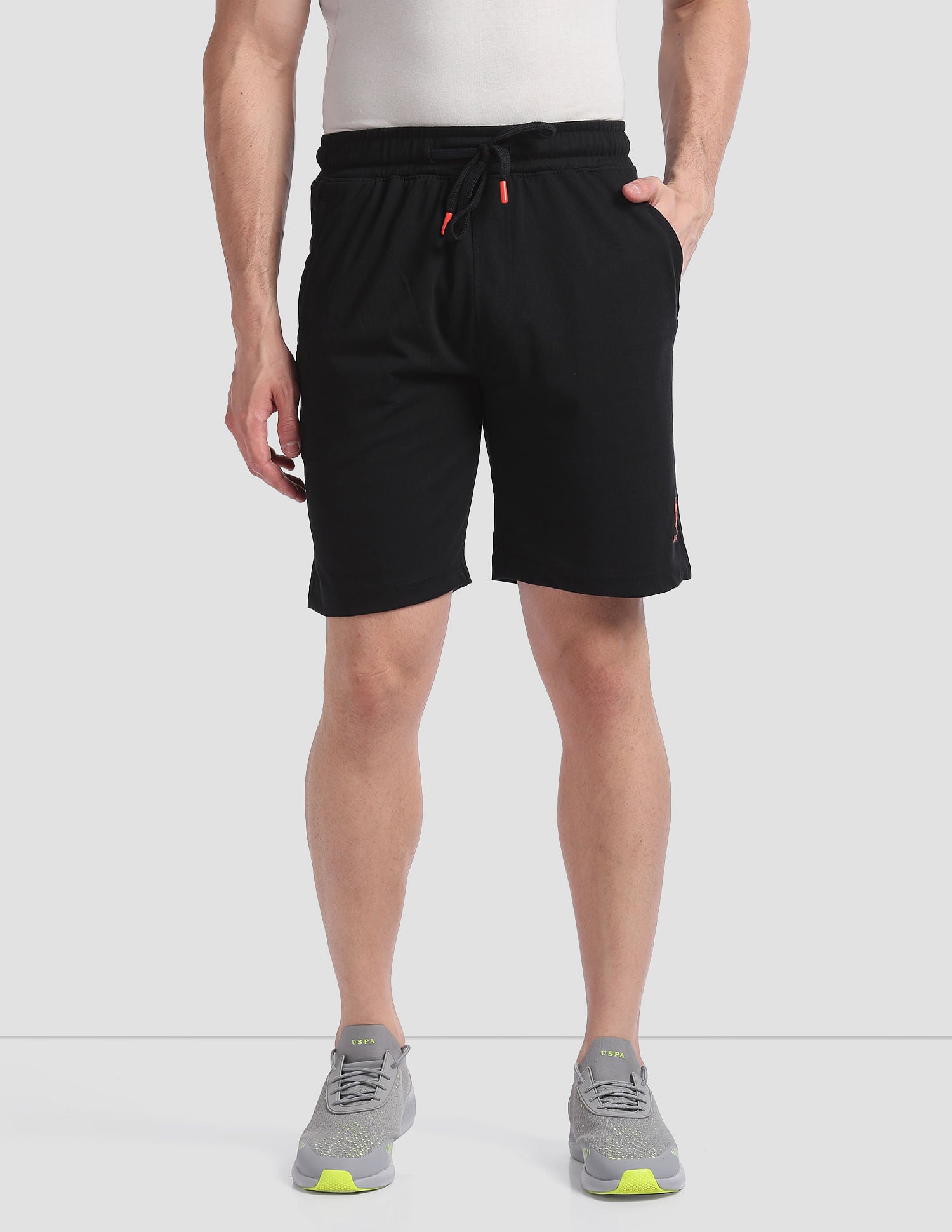 Solid Active AS001 Lounge Shorts - Pack Of 1 Black - U.S. POLO ASSN. | Large