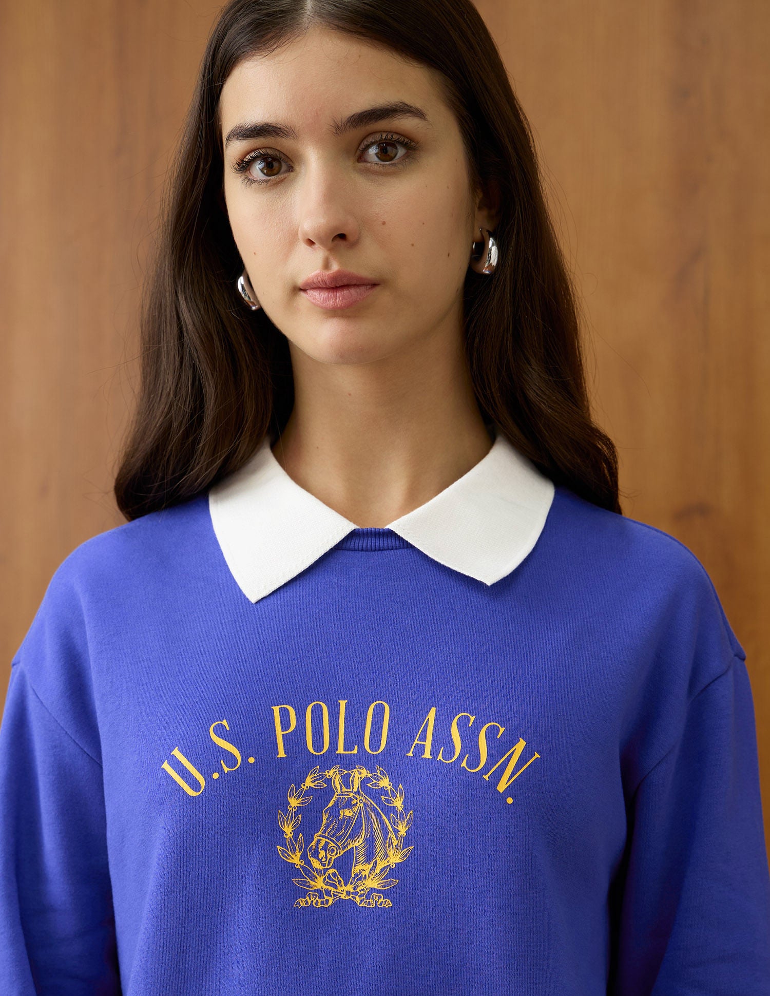 Regular Fit Brand Printed Sweatshirt Blue - U.S. POLO ASSN. | Large