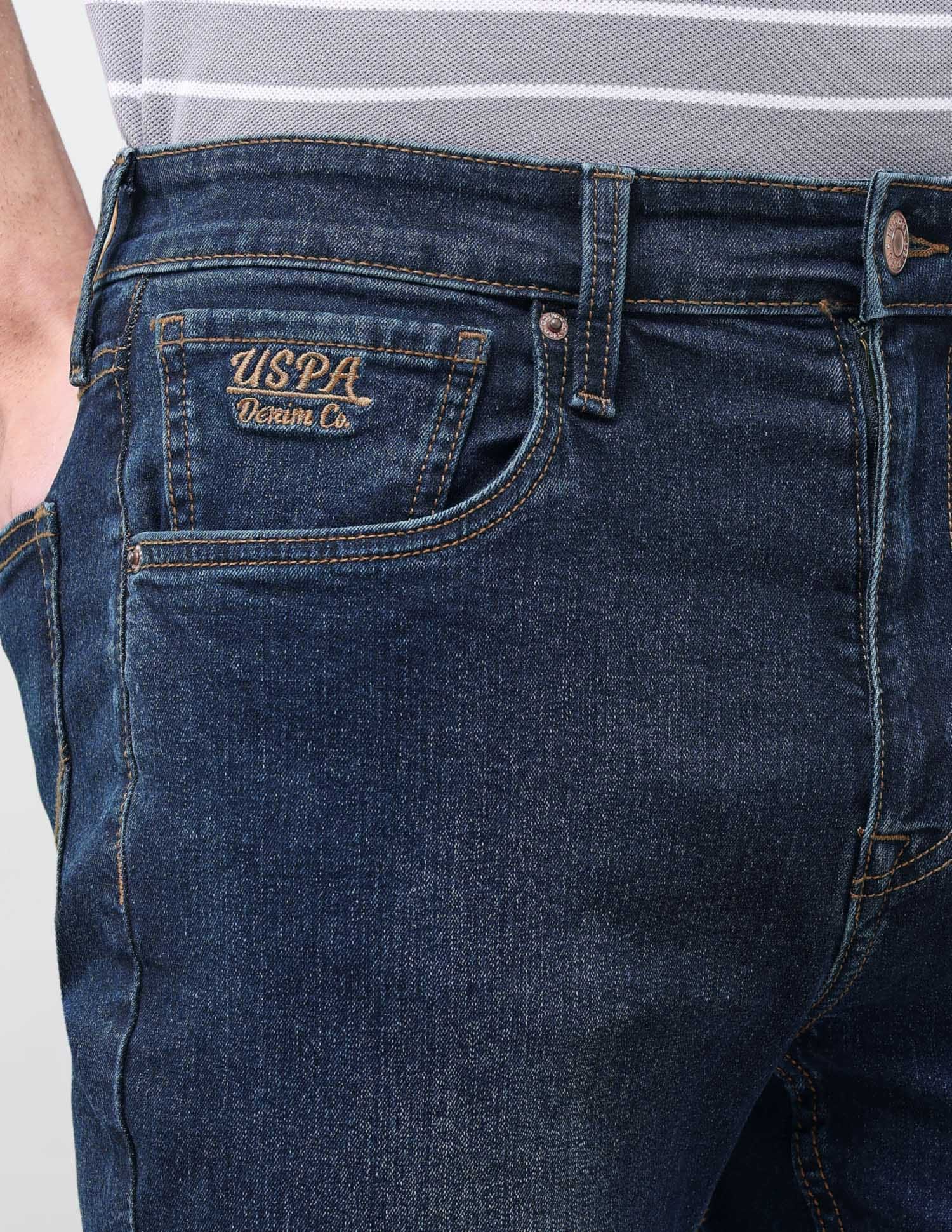 Solid Bootcut Fit Jeans Blue - U.S. Polo Assn. India | Large