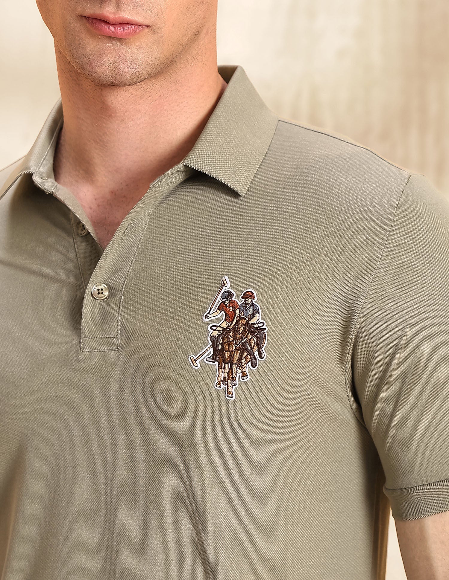 Solid Legend Of Horseshoe Polo Shirt Light Green - U.S. POLO ASSN. | Large