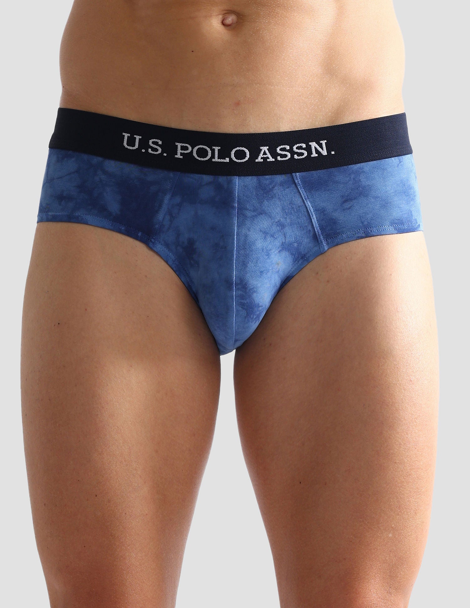 Cotton Stretch Tie Dye OEB03 Briefs - Pack Of 1 Navy - U.S. POLO ASSN. | Large