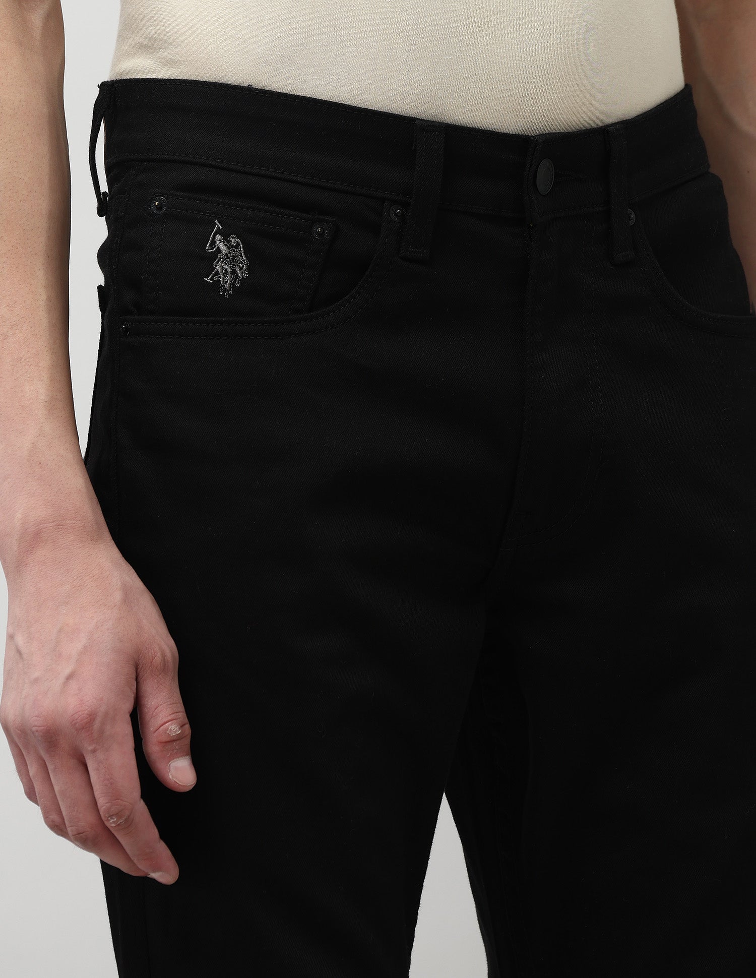 Connor Bootcut Black Jeans Black - U.S. POLO ASSN. | Large