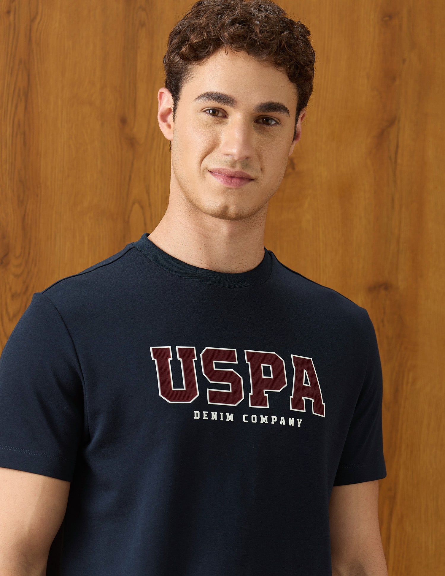 Brand Appliqued Relaxed Fit T-Shirt Navy - U.S. Polo Assn. India | Large
