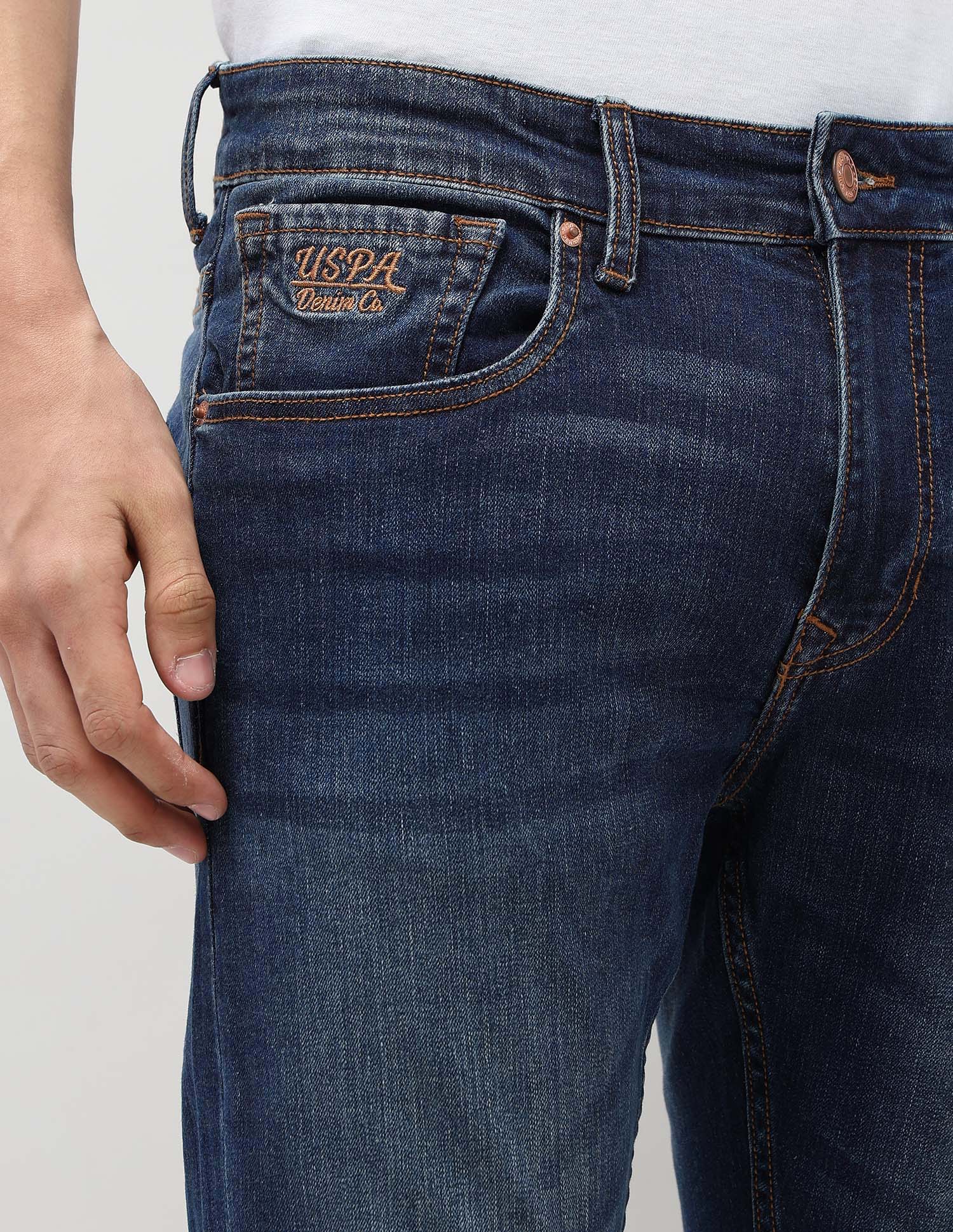 Henry Tapered Fit Blue Jeans Blue - U.S. Polo Assn. India | Large