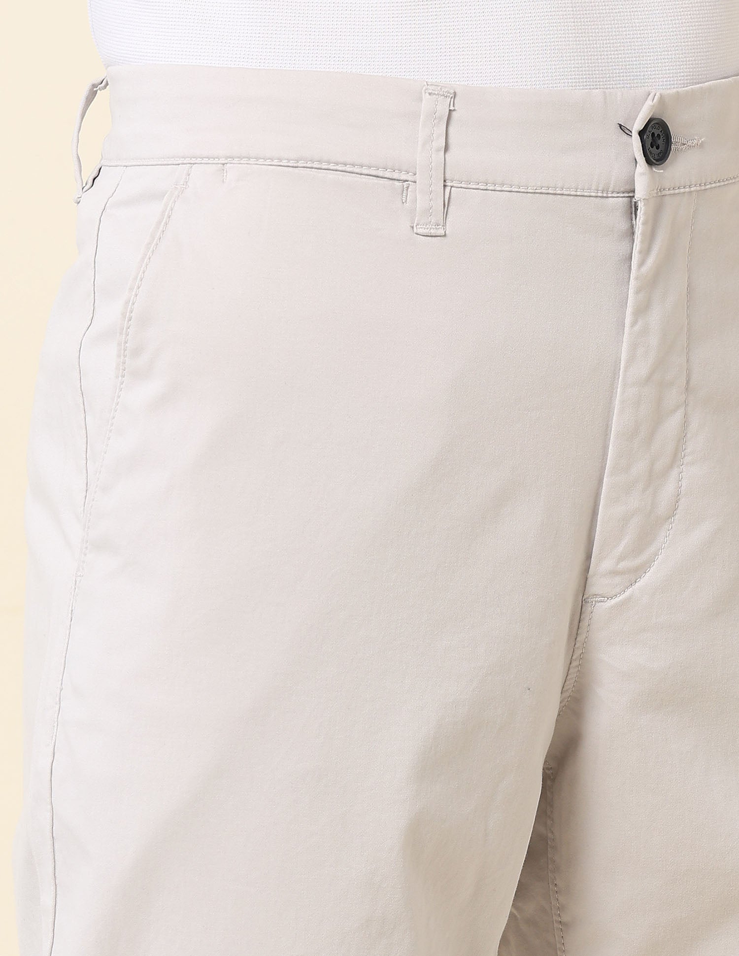 Riley Straight Fit Twill Trousers Light Grey - U.S. POLO ASSN. | Large