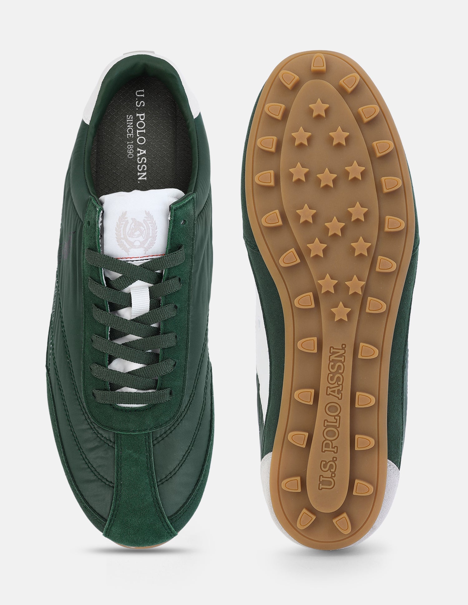 Colour Blocked Turf Pro Sneakers Green - U.S. Polo Assn. India | Large