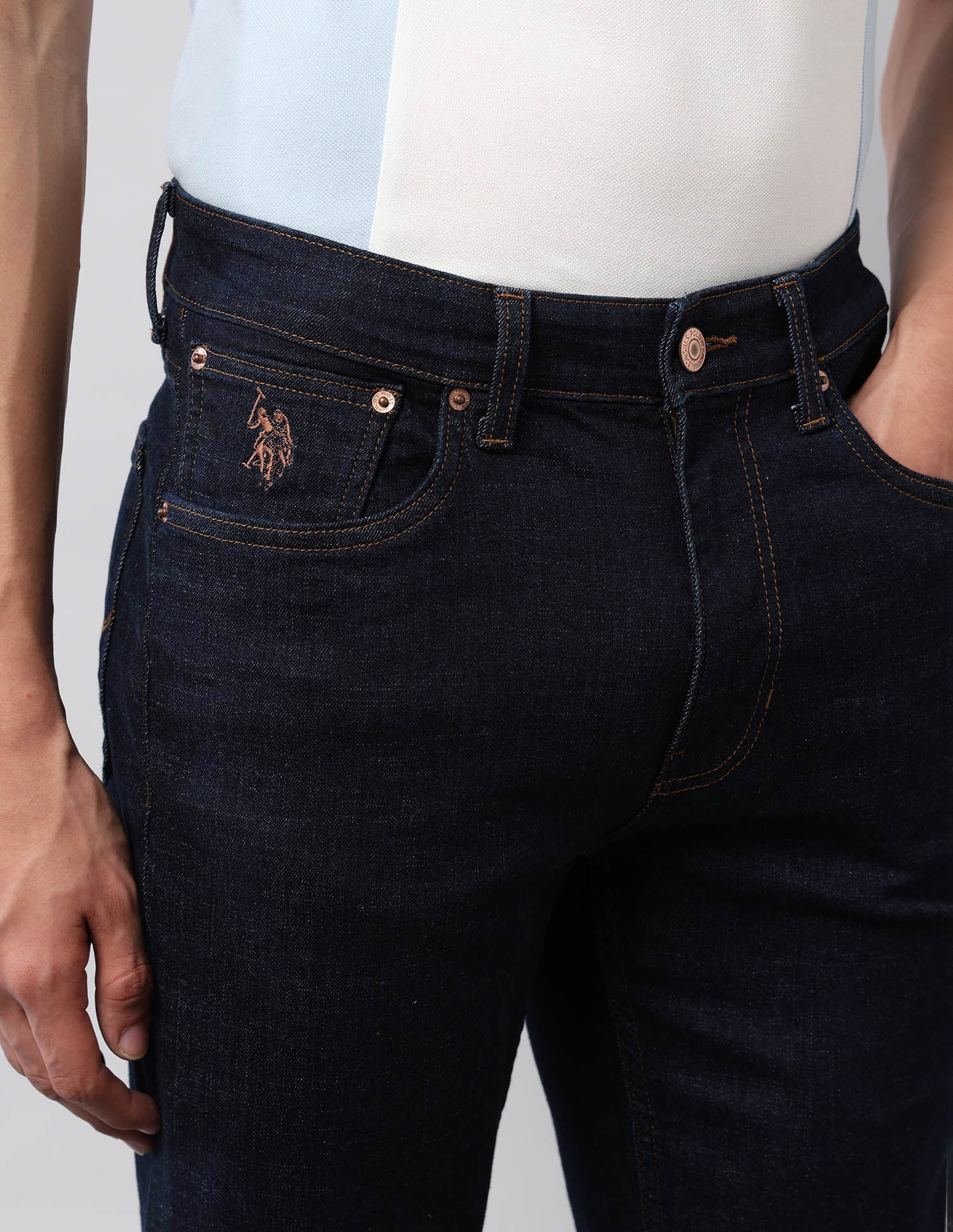 Connor Bootcut Blue Jeans Rinse Wash - U.S. Polo Assn. India | Large