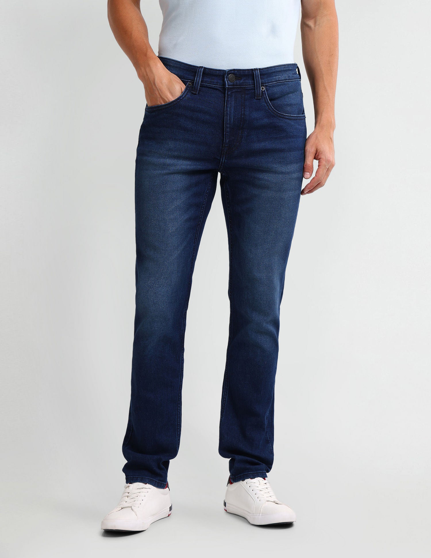Brandon Slim Tapered Blue Jeans Blue - U.S. Polo Assn. India | Large