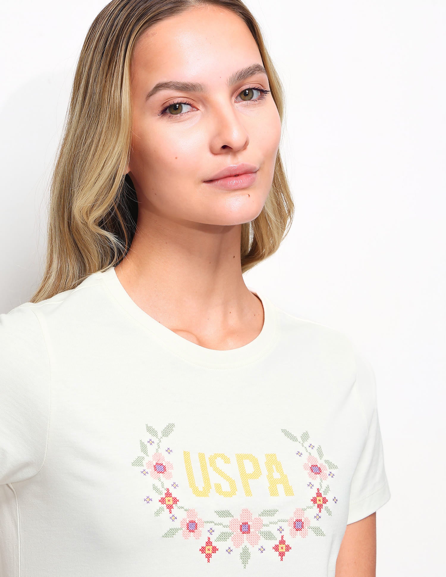 Regular Fit Brand Printed T-Shirt White - U.S. Polo Assn. India | Large