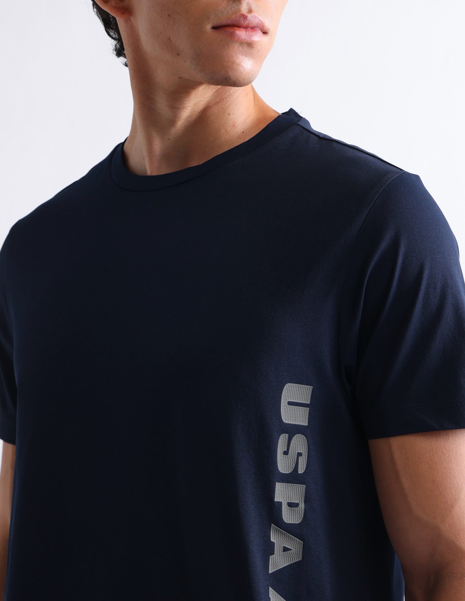 Brand Printed Regular Fit T- Shirt Navy - U.S. Polo Assn. India | Large
