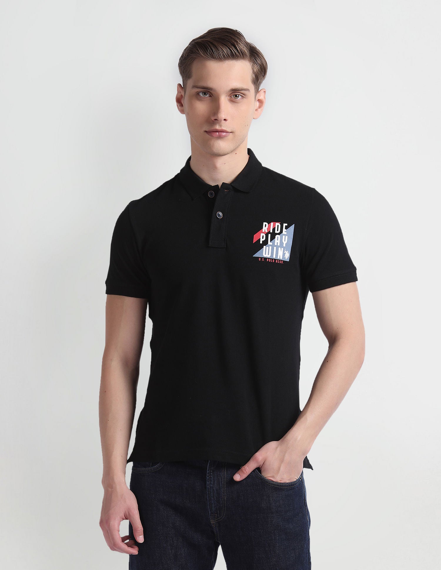 Muscle Fit Cotton Polo Shirt – U.S. Polo Assn. India