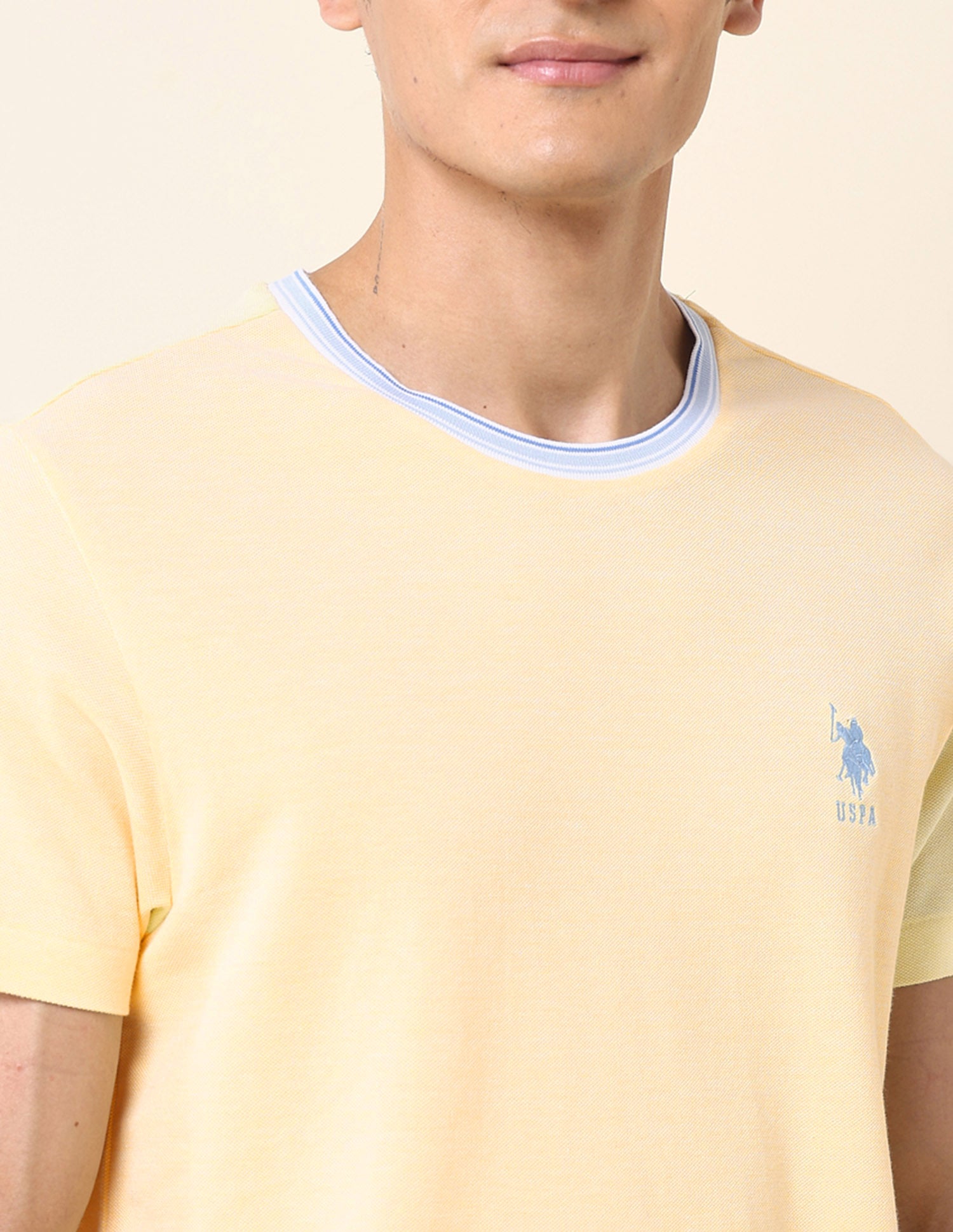 Slim Fit Summer Splash T-Shirt Yellow - U.S. Polo Assn. India | Large