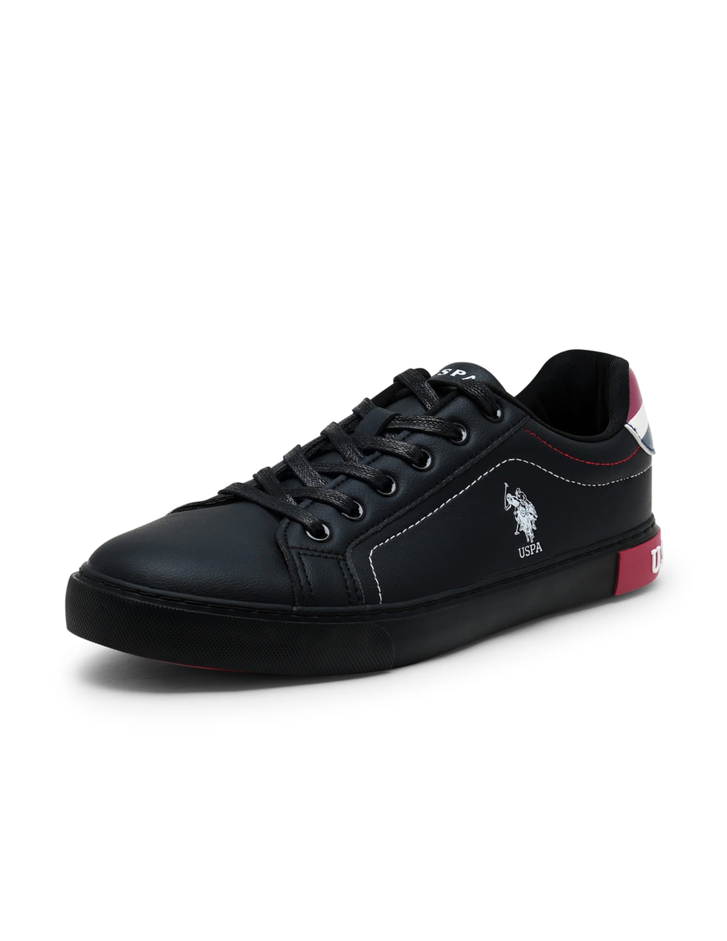 Men Solid Rojas 5.0 Sneakers Black - U.S. Polo Assn. India | Large