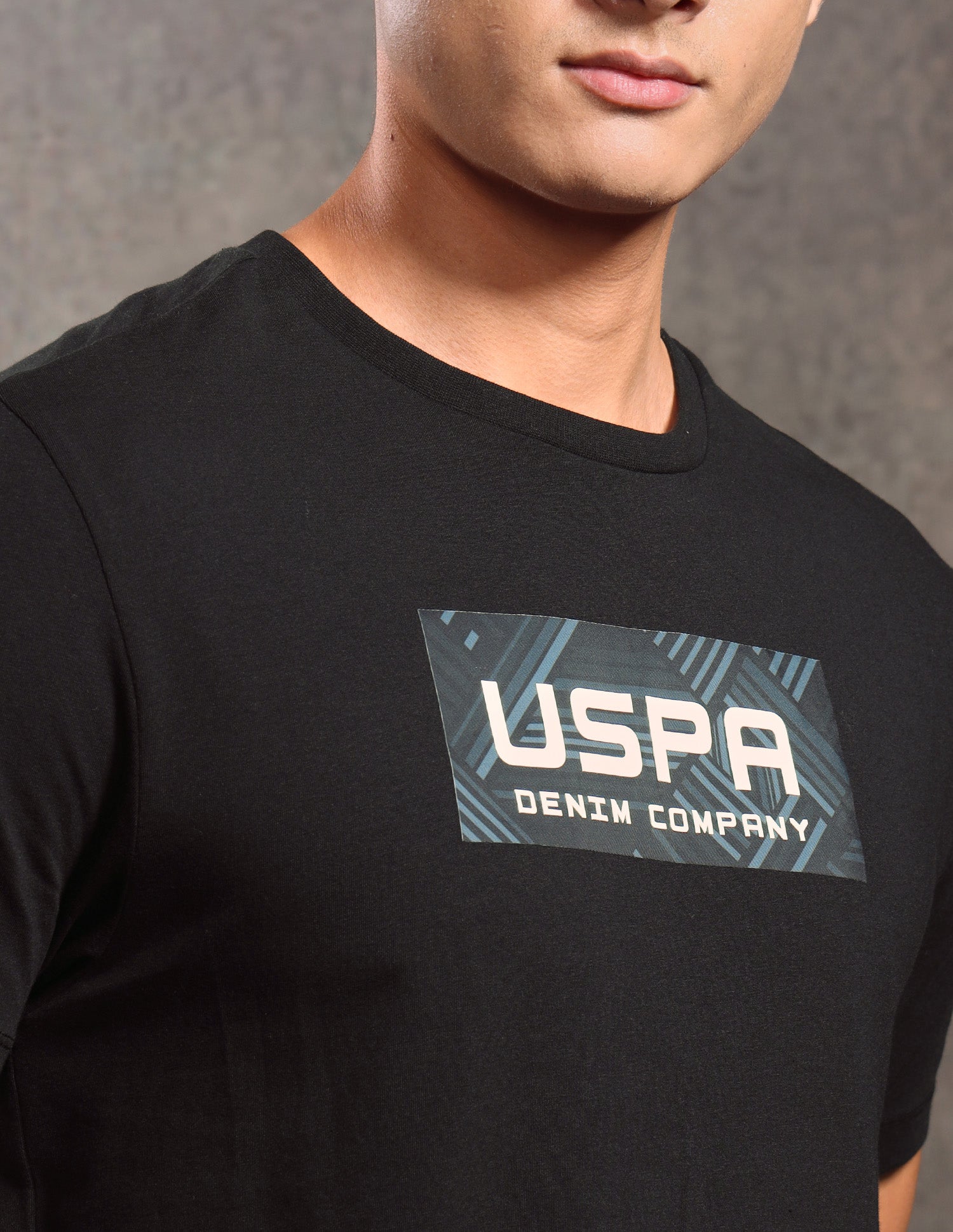 Brand Printed Regular Fit T-shirt Black - U.S. POLO ASSN. | Large