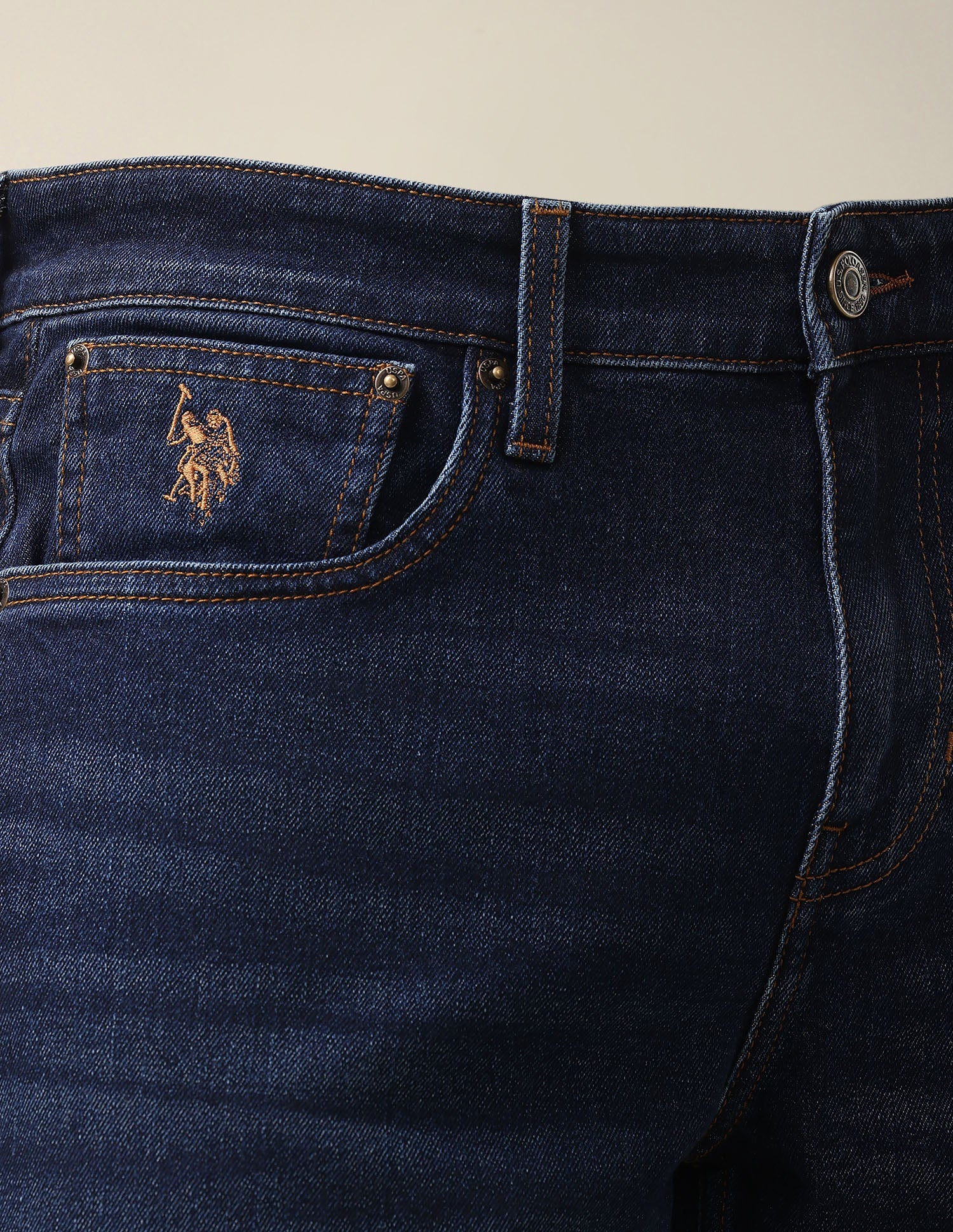 Shawn Relaxed Fit Blue Jeans Dark Blue - U.S. Polo Assn. India | Large