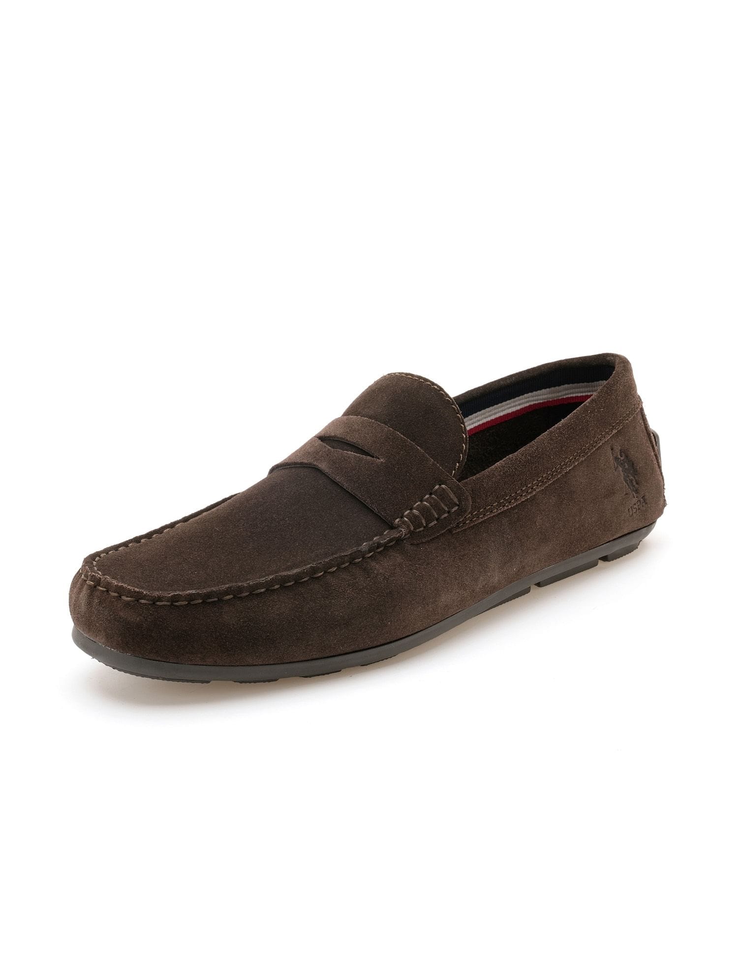 Men Terini Leather Slip-On Shoes Dark Brown - U.S. Polo Assn. India | Large